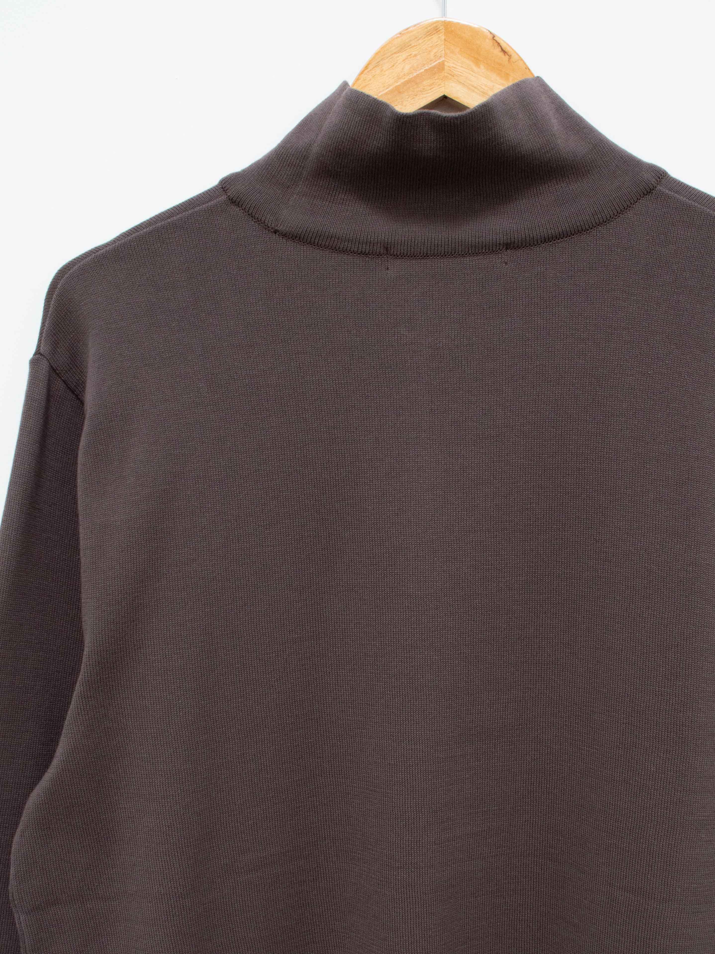 Namu Shop - Fujito Turtleneck Knit Shirt - Charcoal