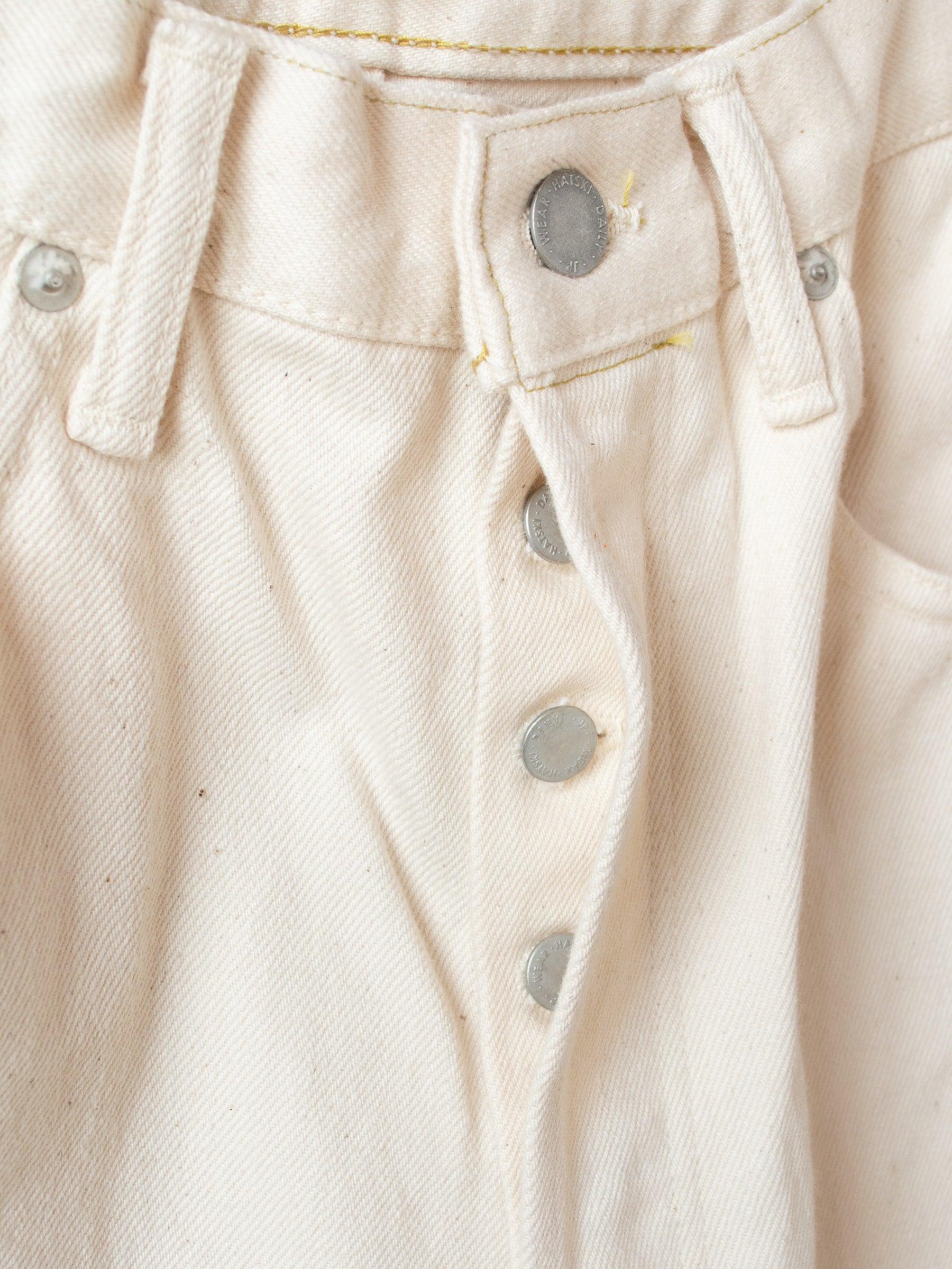 Namu Shop - Hatski Loose Tapered Denim - Ecru