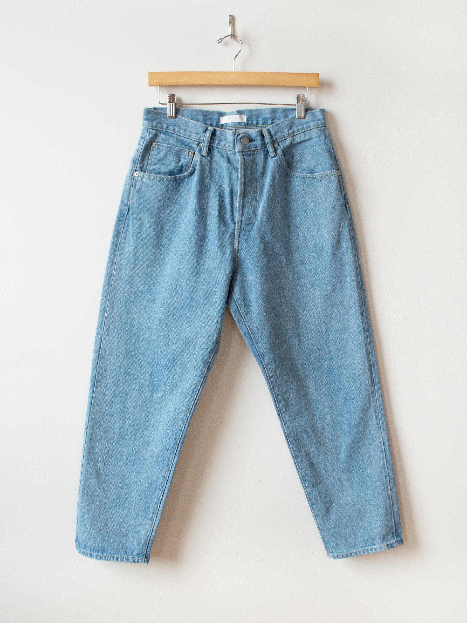 Namu Shop - Hatski Loose Tapered Denim - Ice Blue