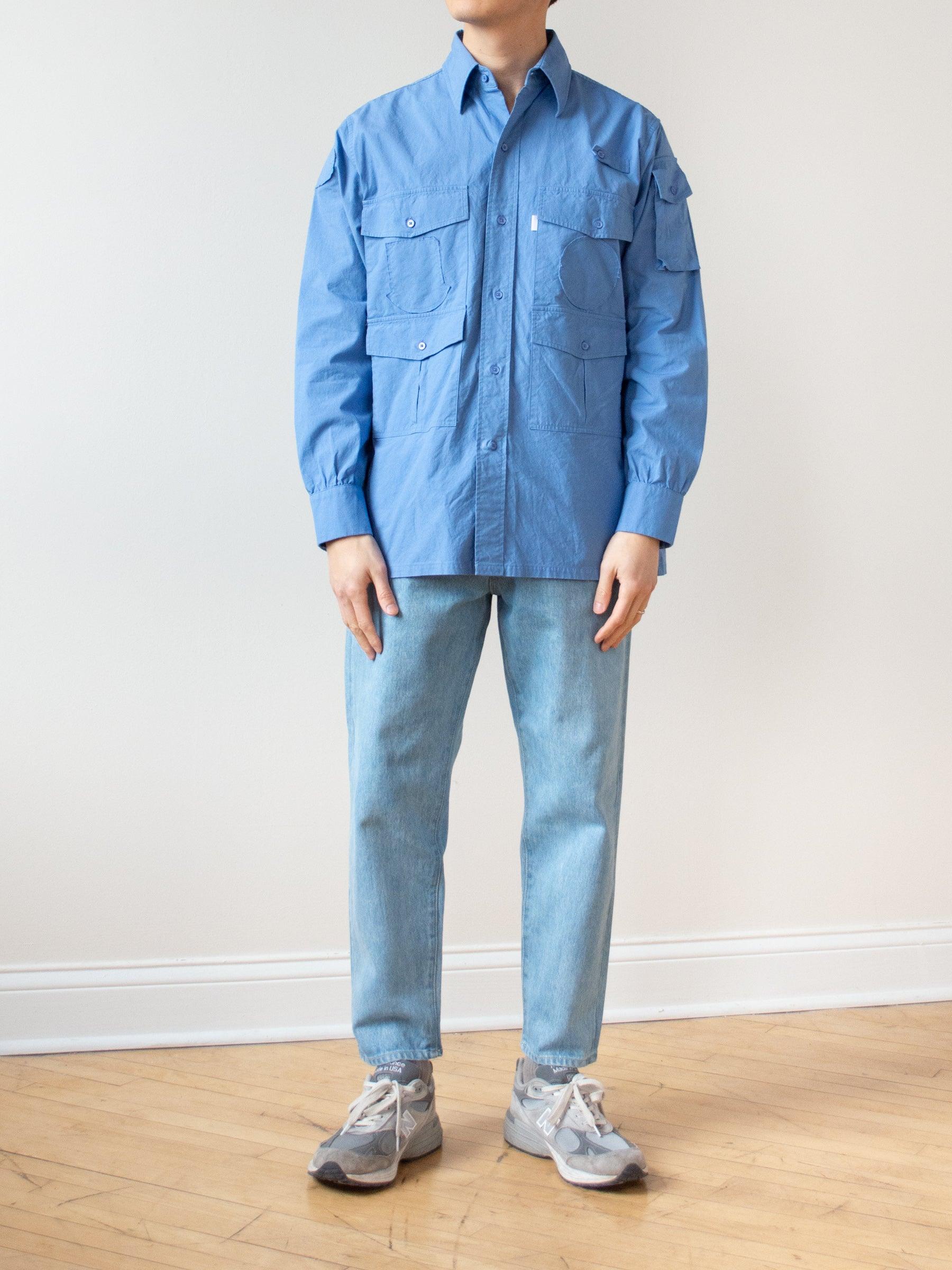 Namu Shop - Hatski Loose Tapered Denim - Ice Blue