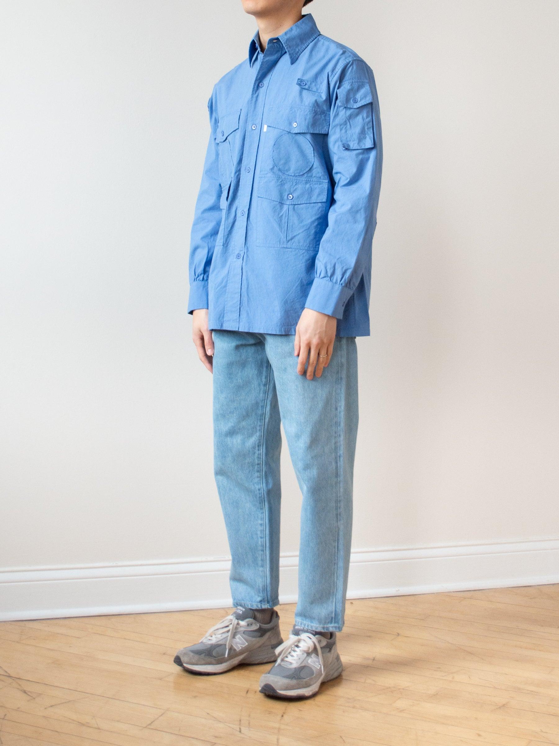 Namu Shop - Hatski Loose Tapered Denim - Ice Blue