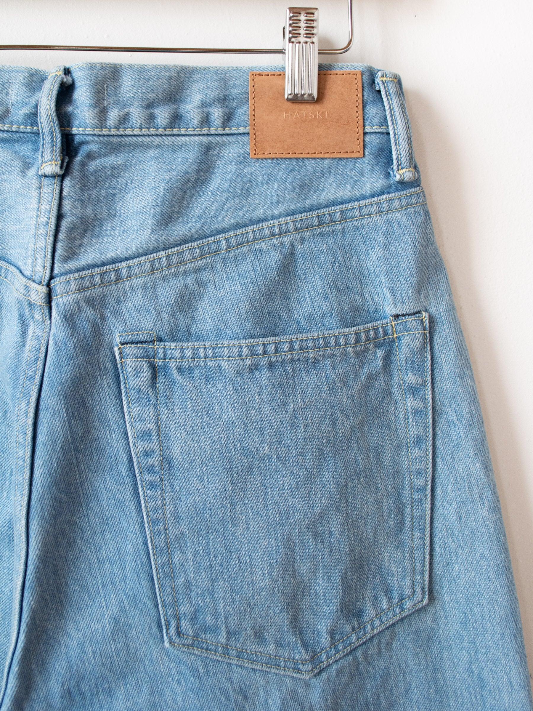 Namu Shop - Hatski Loose Tapered Denim - Ice Blue