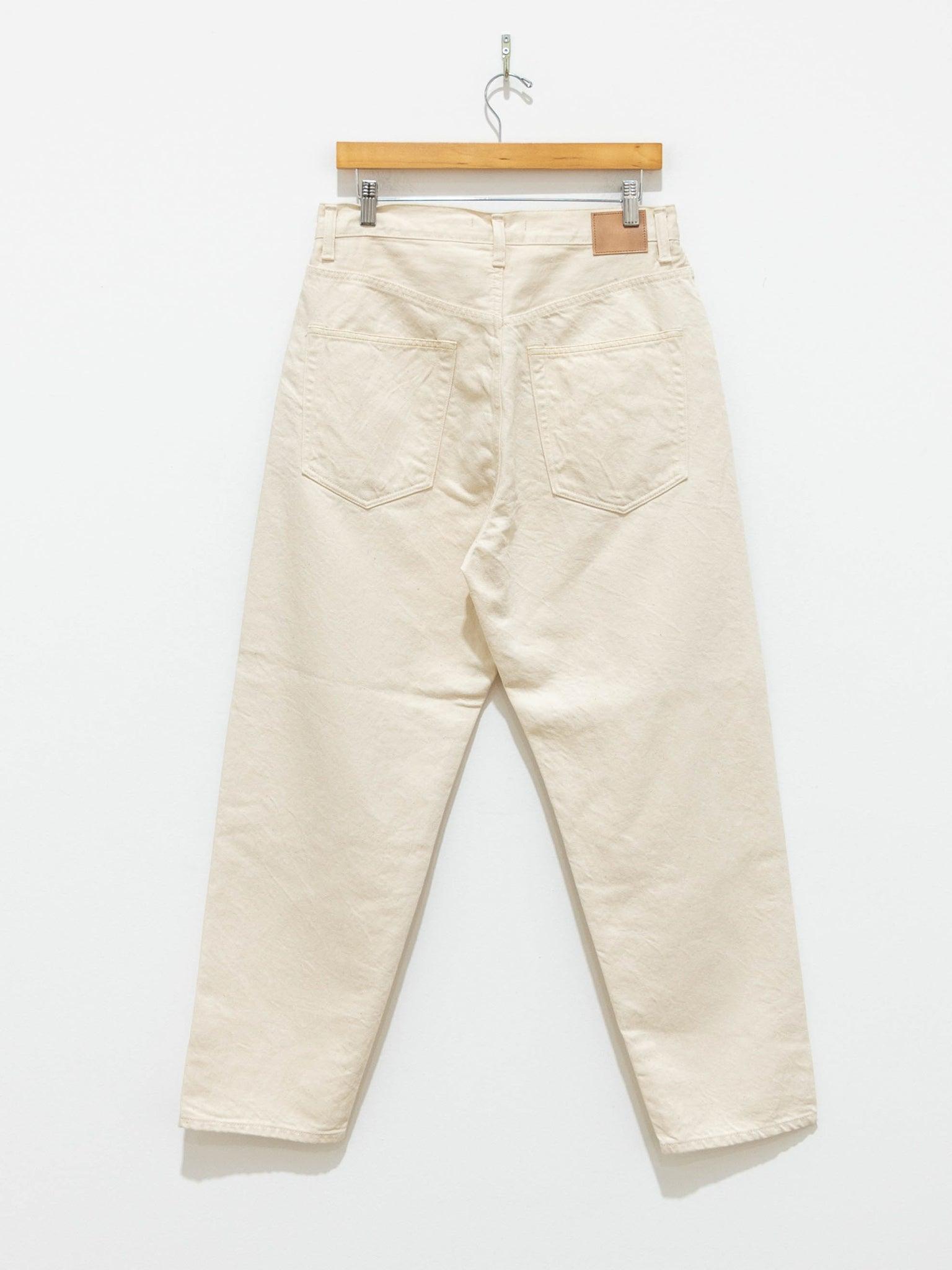 Namu Shop - Hatski Loose Tapered Washi Denim - Ecru