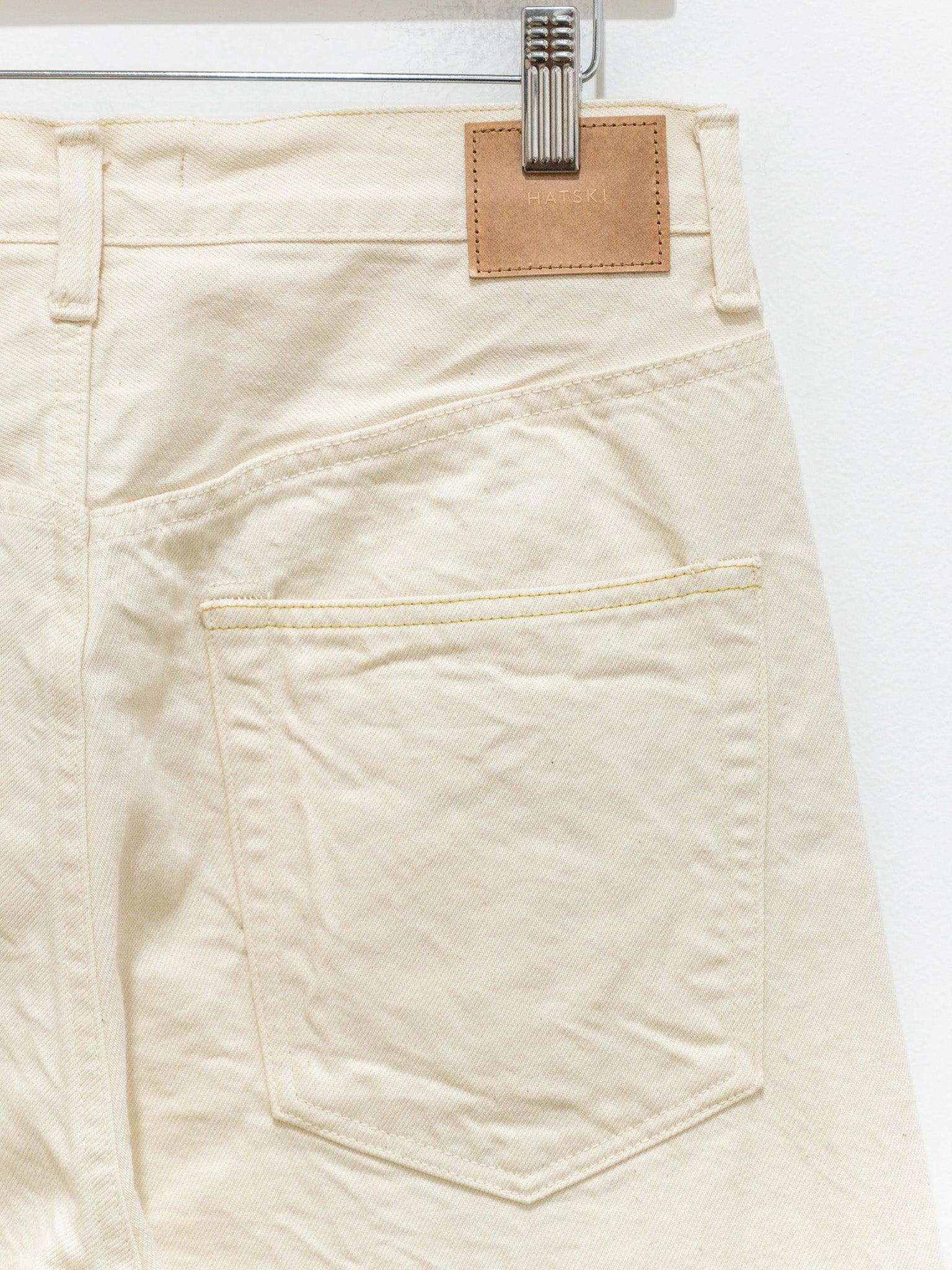 Namu Shop - Hatski Loose Tapered Washi Denim - Ecru