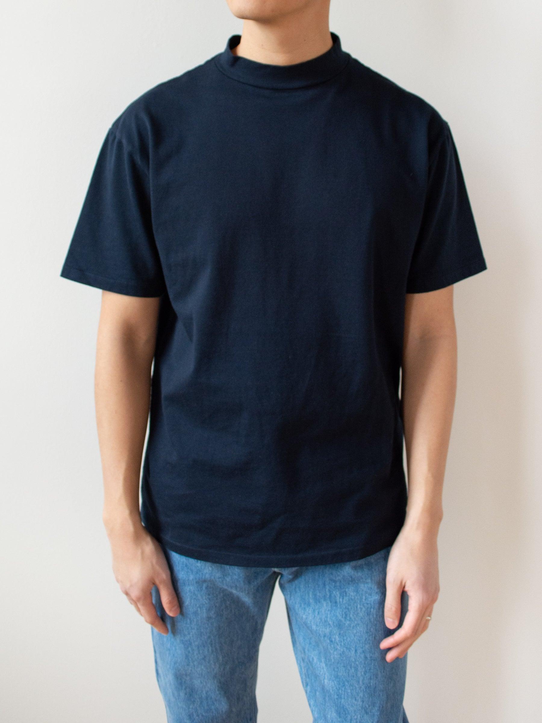 Namu Shop - Hatski Mock Neck Tee - Navy