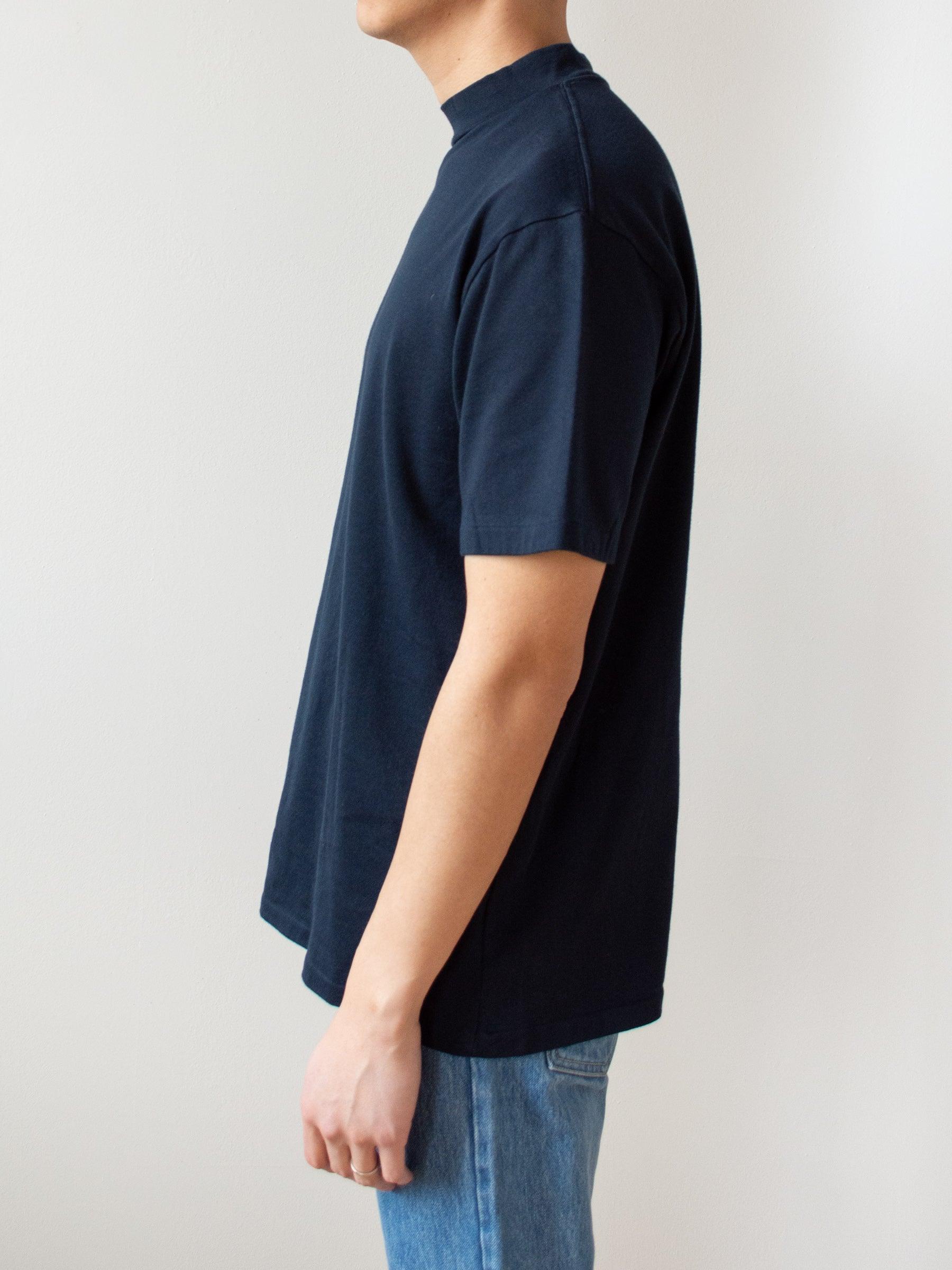Namu Shop - Hatski Mock Neck Tee - Navy