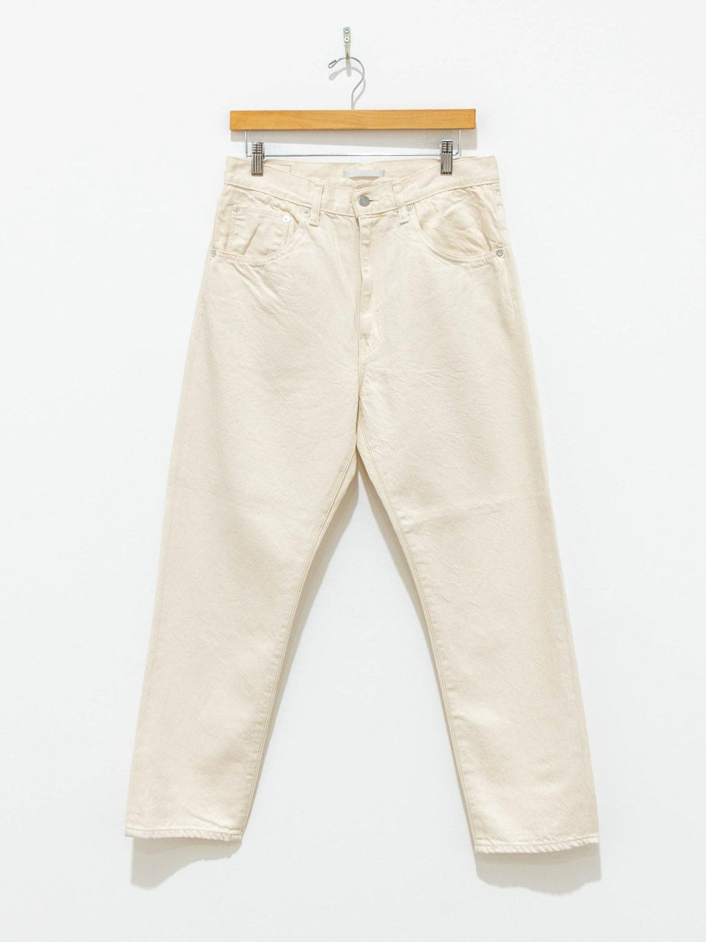 Namu Shop - Hatski Regular Tapered Washi Denim - Ecru