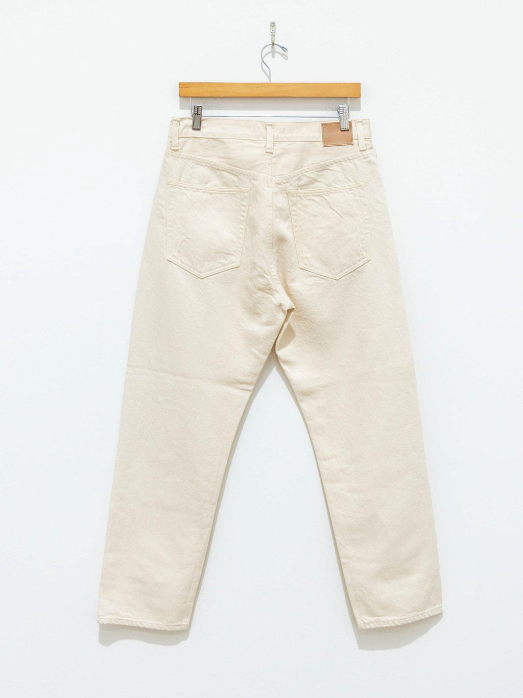 Namu Shop - Hatski Regular Tapered Washi Denim - Ecru