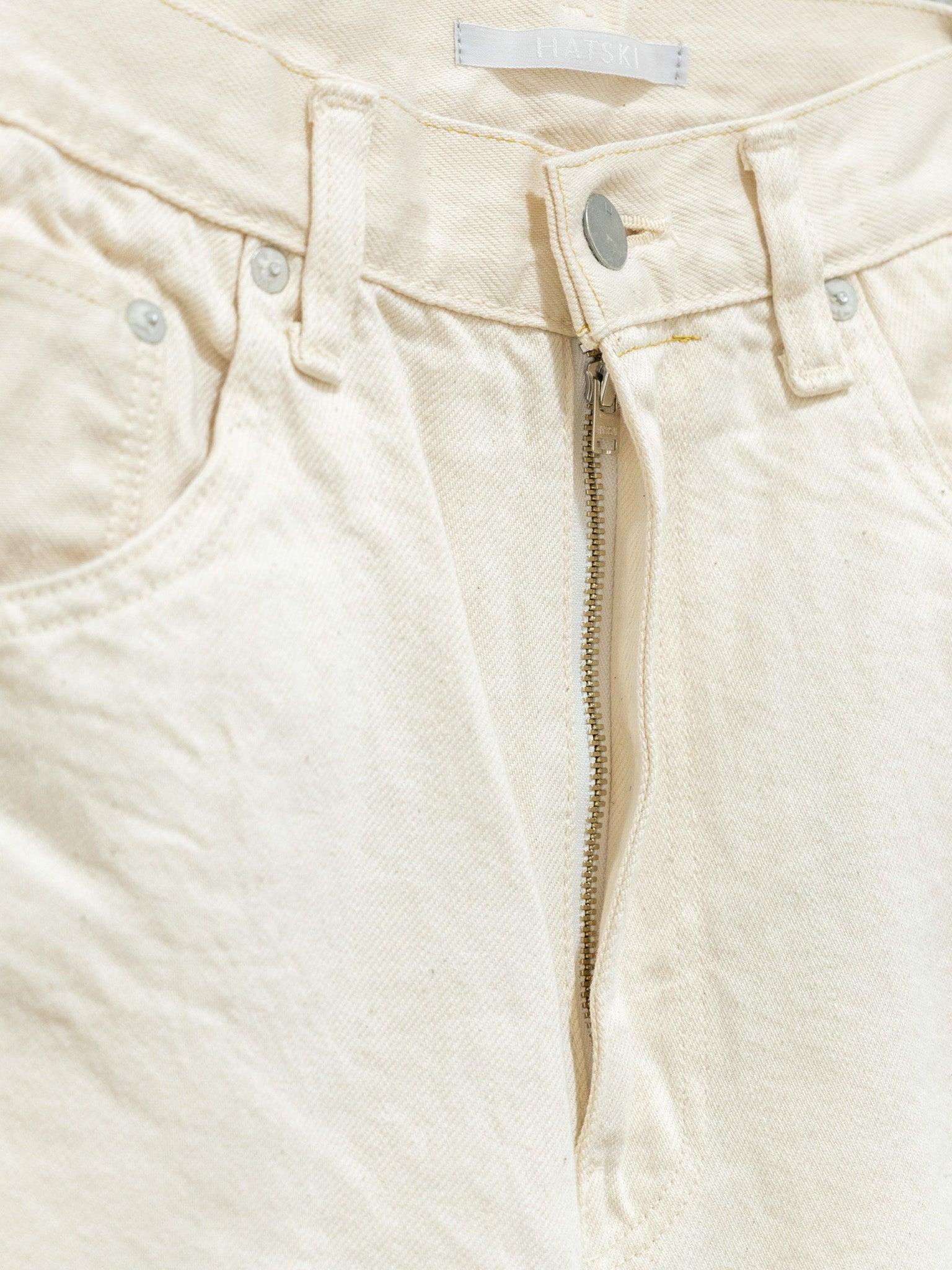 Namu Shop - Hatski Regular Tapered Washi Denim - Ecru