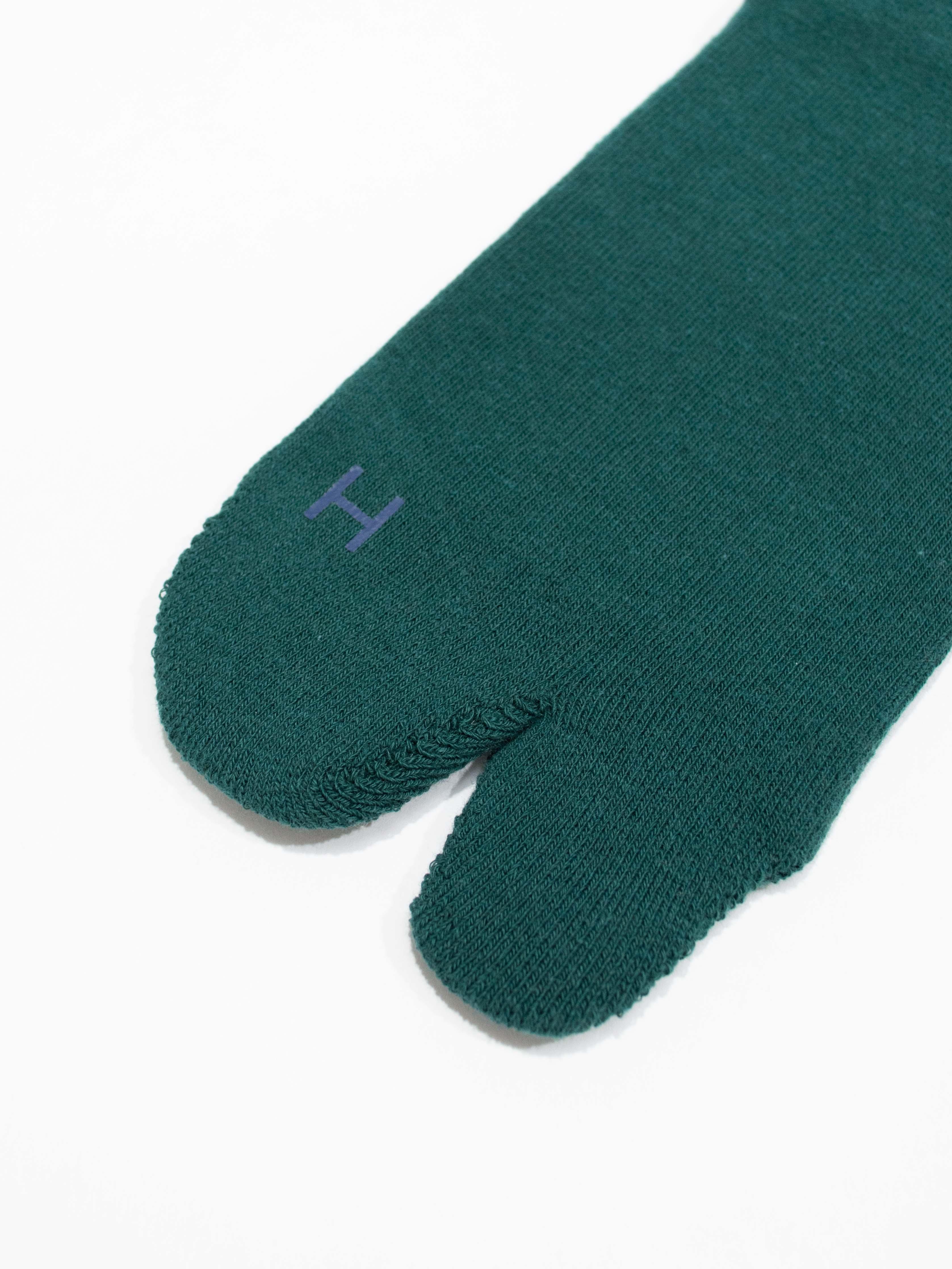 Namu Shop - Hatski Tabi Pile Socks (Men's) - White, Green, Navy