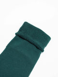 Namu Shop - Hatski Tabi Pile Socks (Women's) - White, Green, Navy