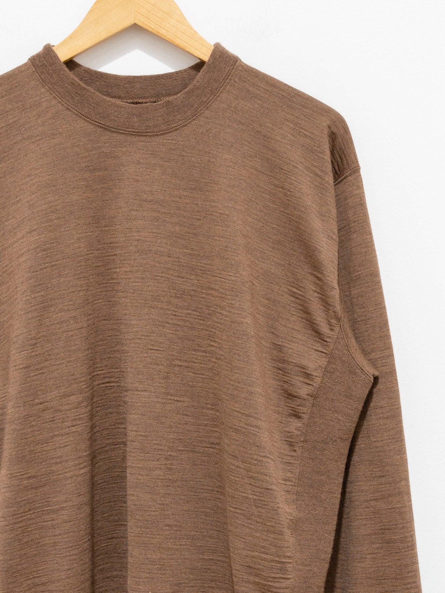 Namu Shop - Hatski Wool Tenjiku Crewneck Knit - Beige