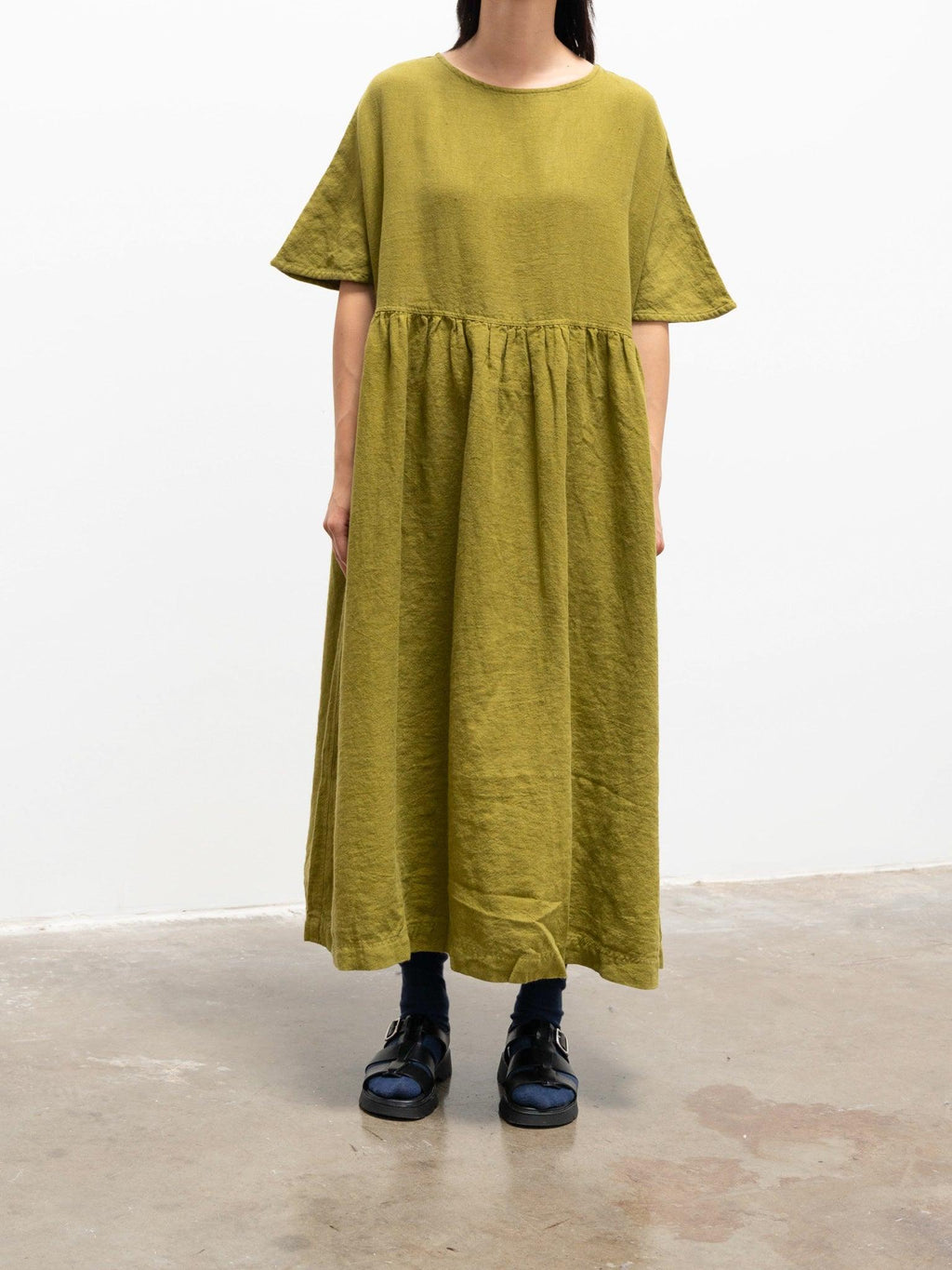 Namu Shop - Ichi Antiquites Azumadaki Dress - Green
