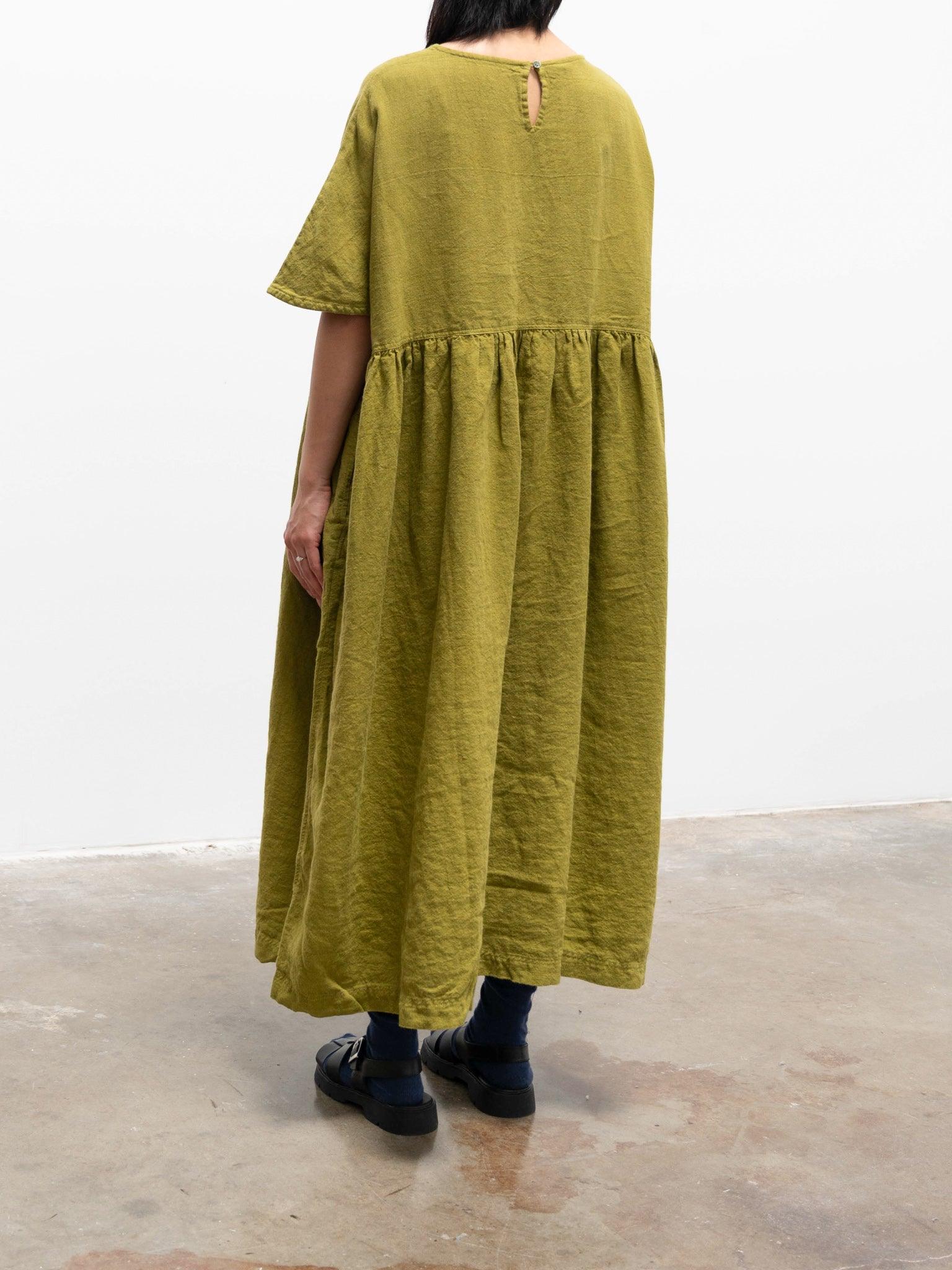 Namu Shop - Ichi Antiquites Azumadaki Dress - Green