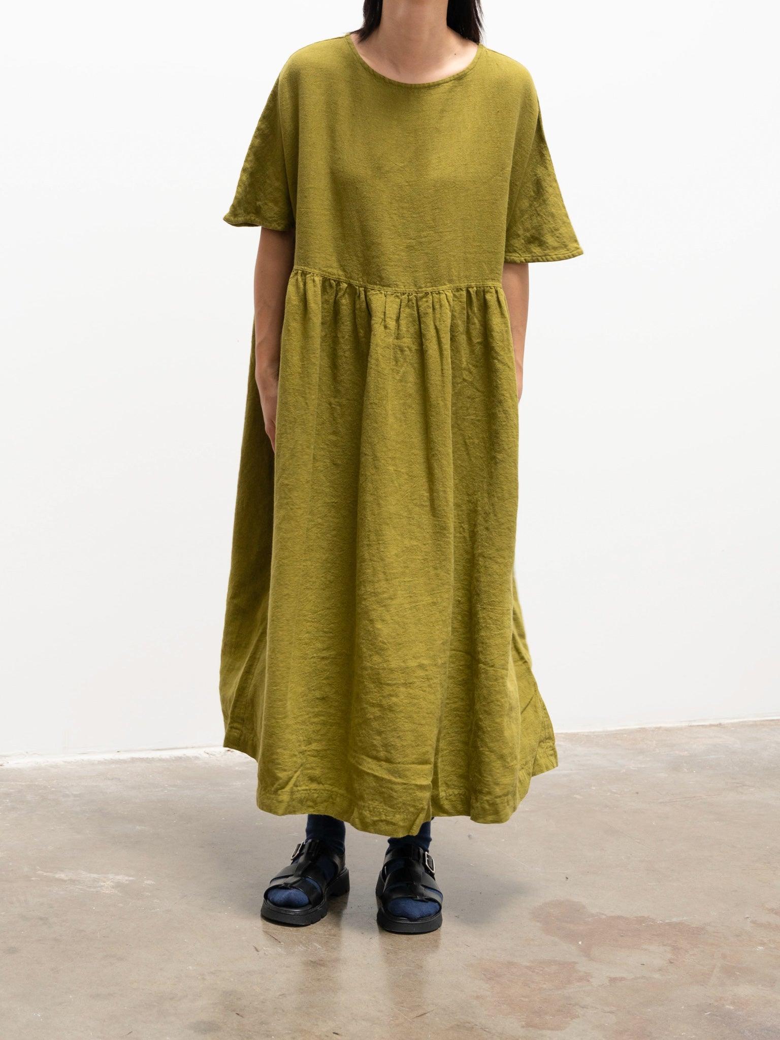 Namu Shop - Ichi Antiquites Azumadaki Dress - Green