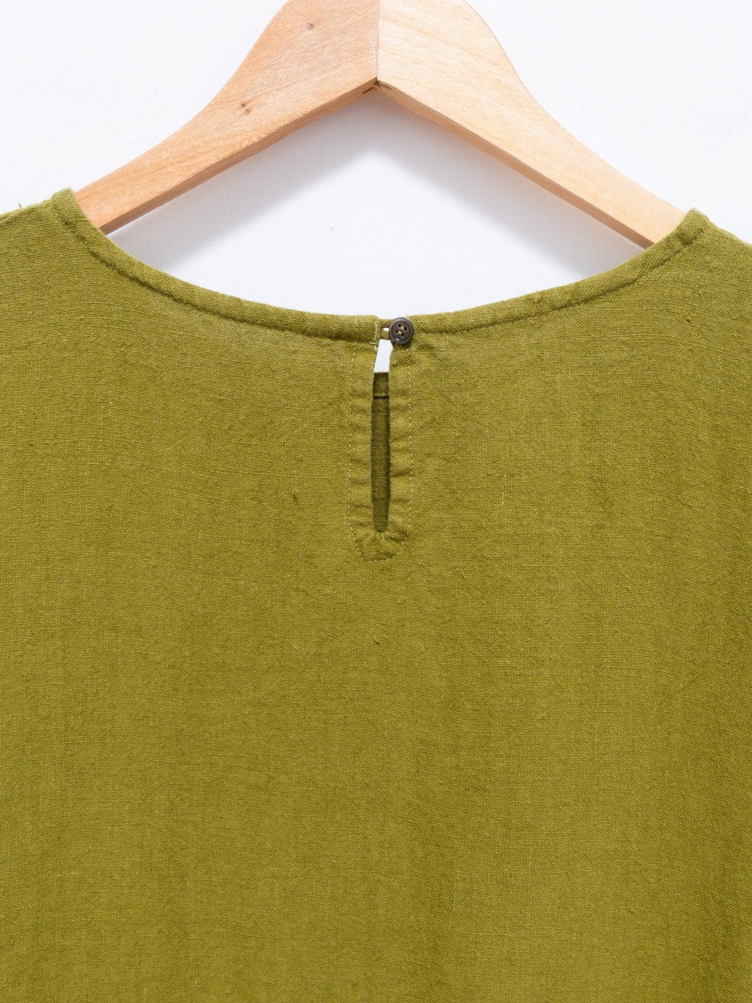 Namu Shop - Ichi Antiquites Azumadaki Dress - Green