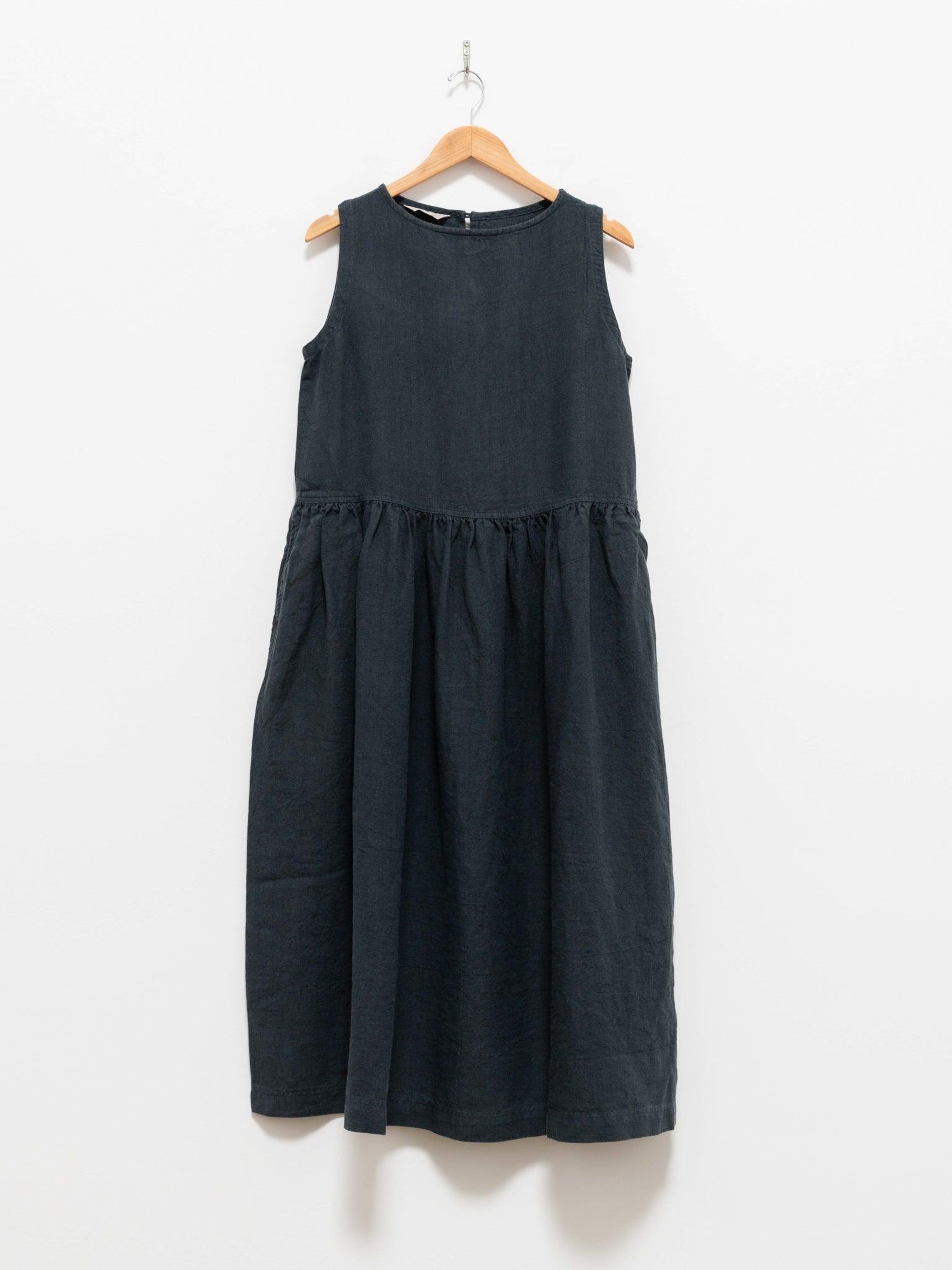 Namu Shop - Ichi Antiquites Azumadaki Sleeveless Dress - Charcoal
