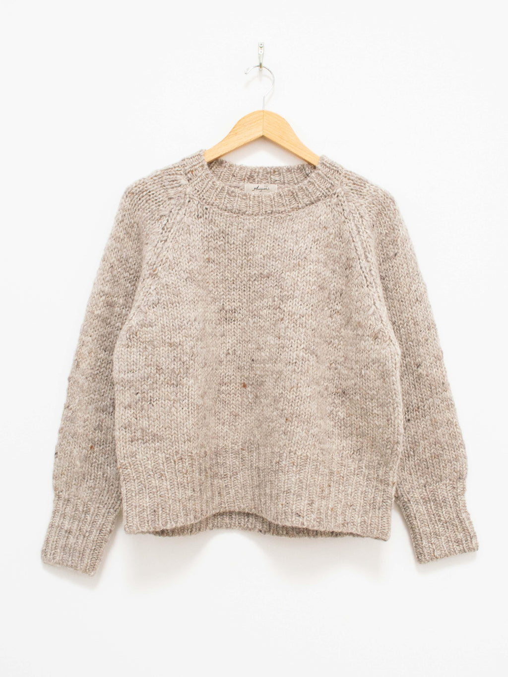 Namu Shop - Ichi Antiquites British Wool Eagle Pullover Knit - Oatmeal