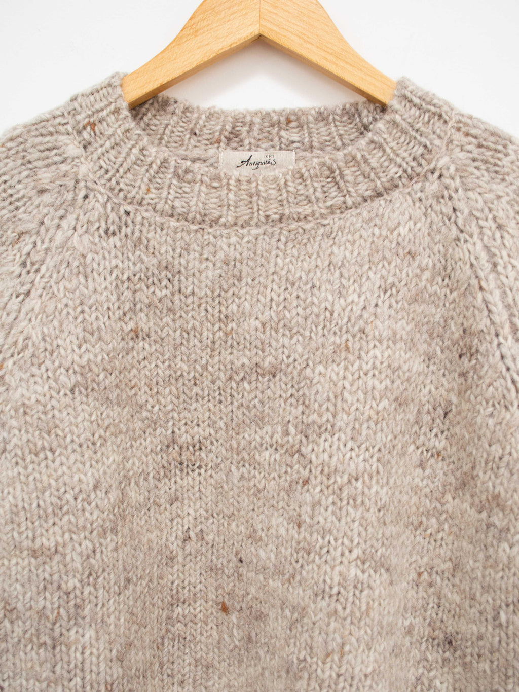 Namu Shop - Ichi Antiquites British Wool Eagle Pullover Knit - Oatmeal