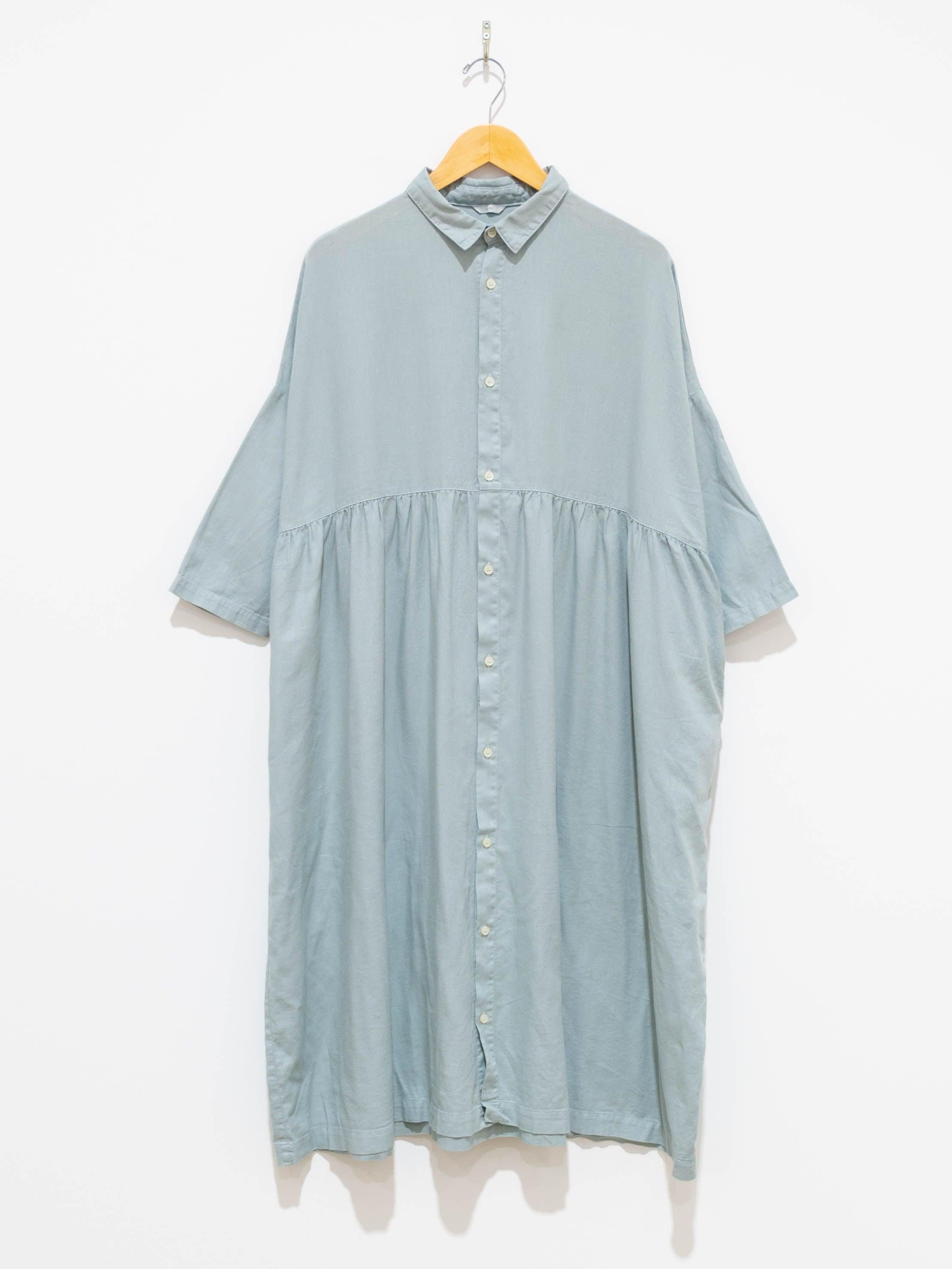 Namu Shop - Ichi Antiquites Co/Li BD Shirt Dress - Mint Blue