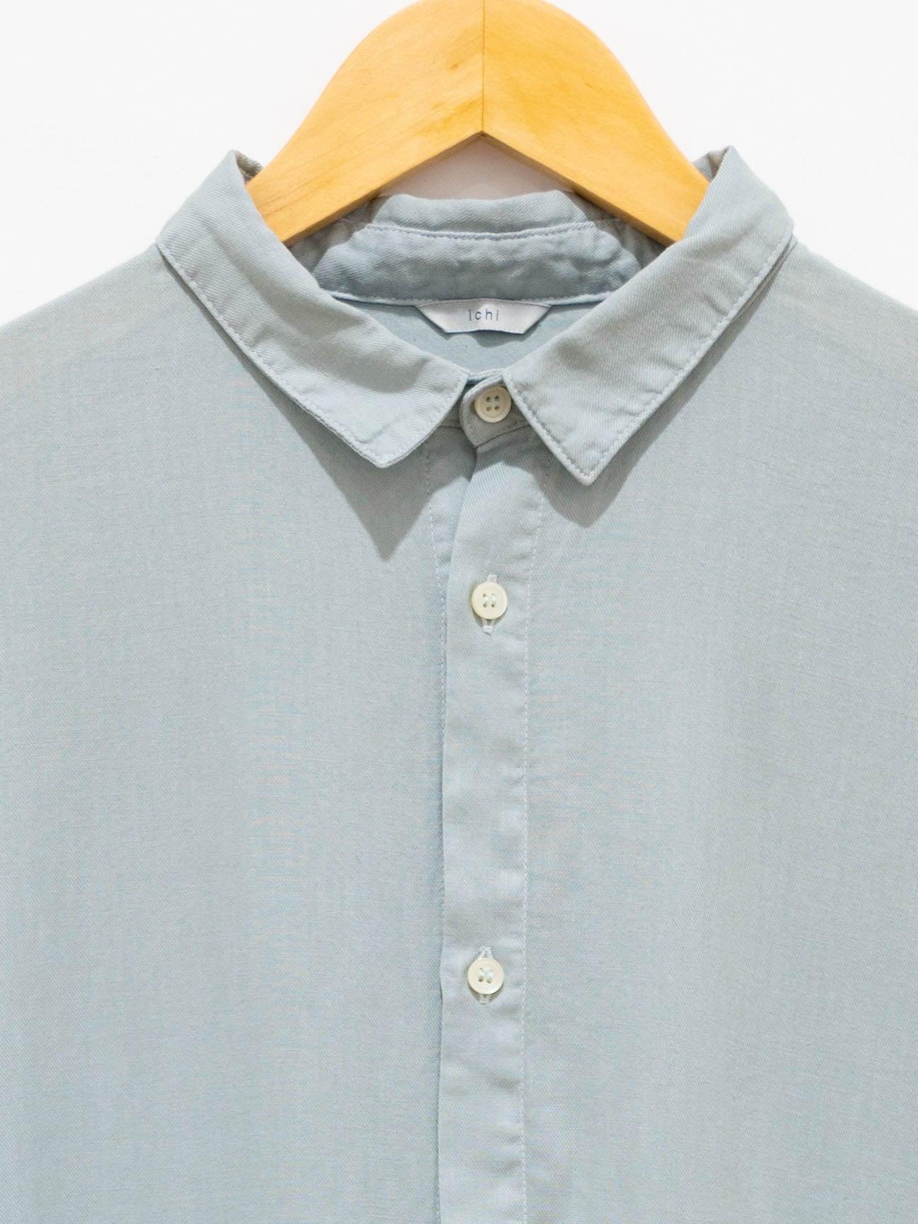 Namu Shop - Ichi Antiquites Co/Li BD Shirt Dress - Mint Blue