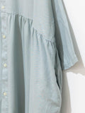 Namu Shop - Ichi Antiquites Co/Li BD Shirt Dress - Mint Blue