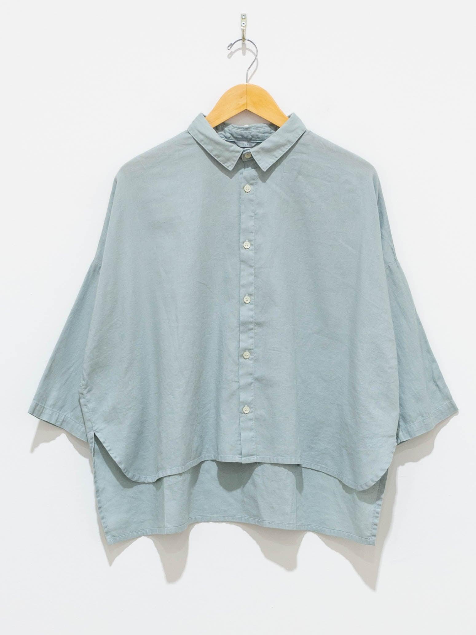 Namu Shop - Ichi Antiquites Co/Li BD Shirt - Mint Blue