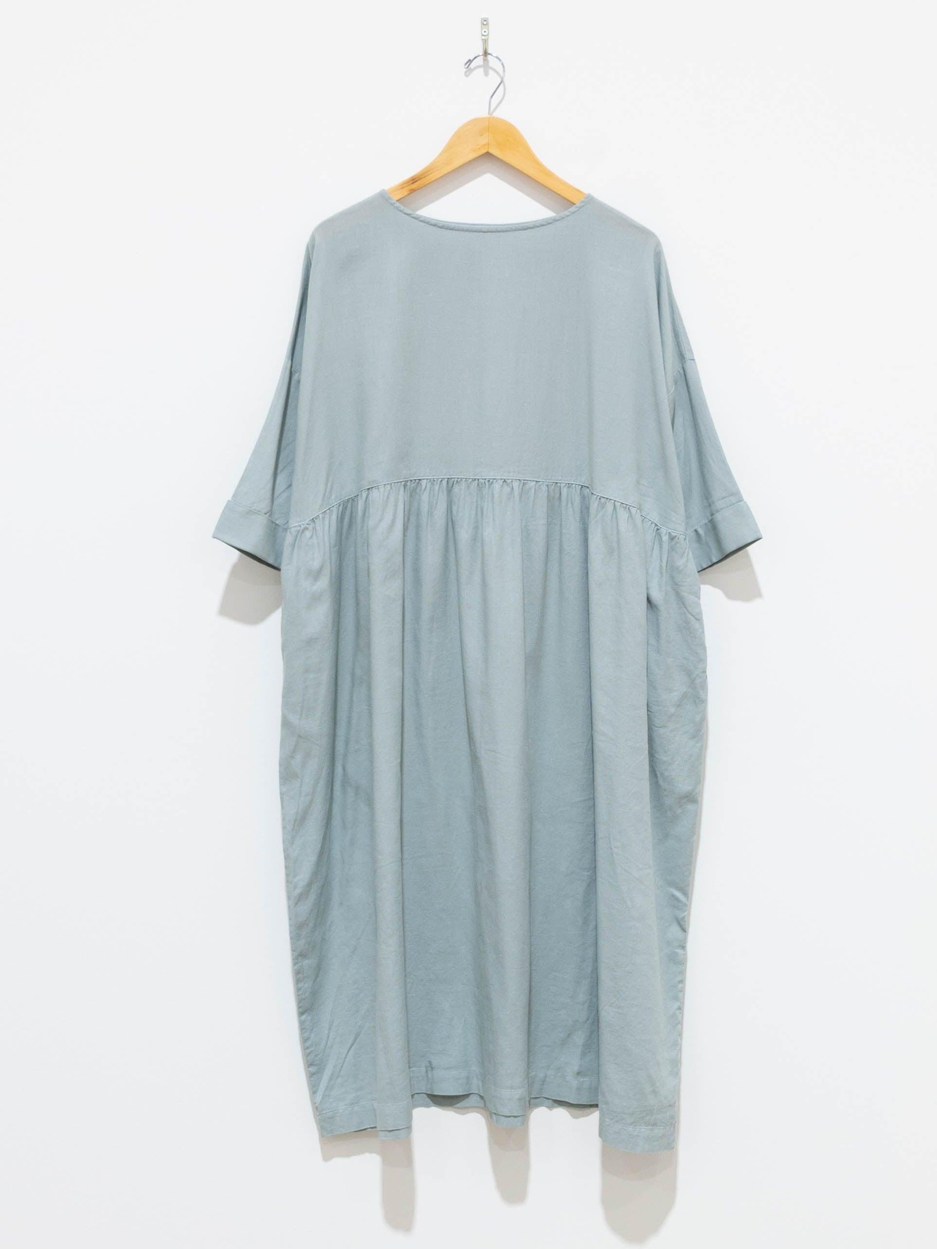 Namu Shop - Ichi Antiquites Co/Li Gather Dress - Mint Blue