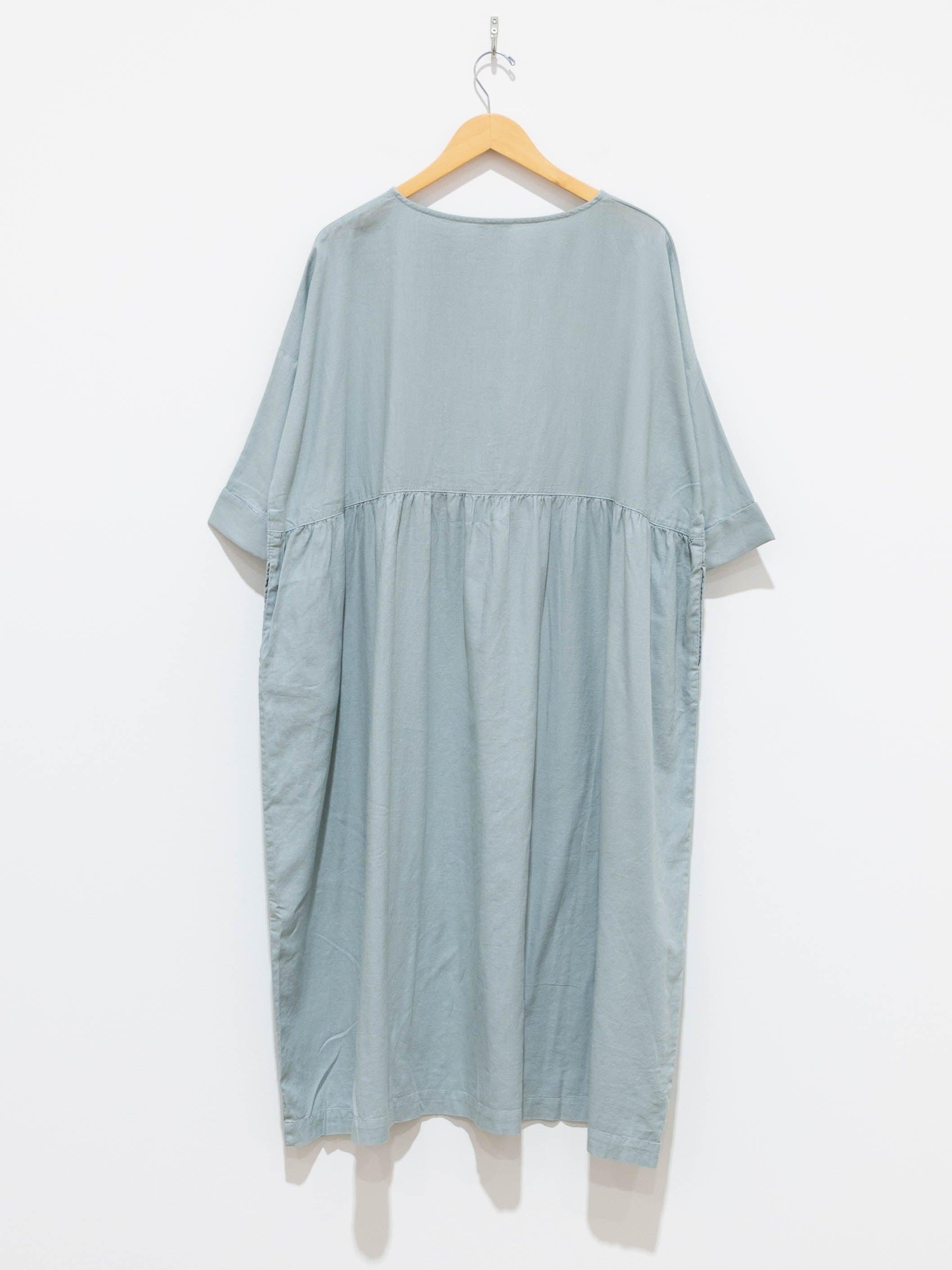 Namu Shop - Ichi Antiquites Co/Li Gather Dress - Mint Blue