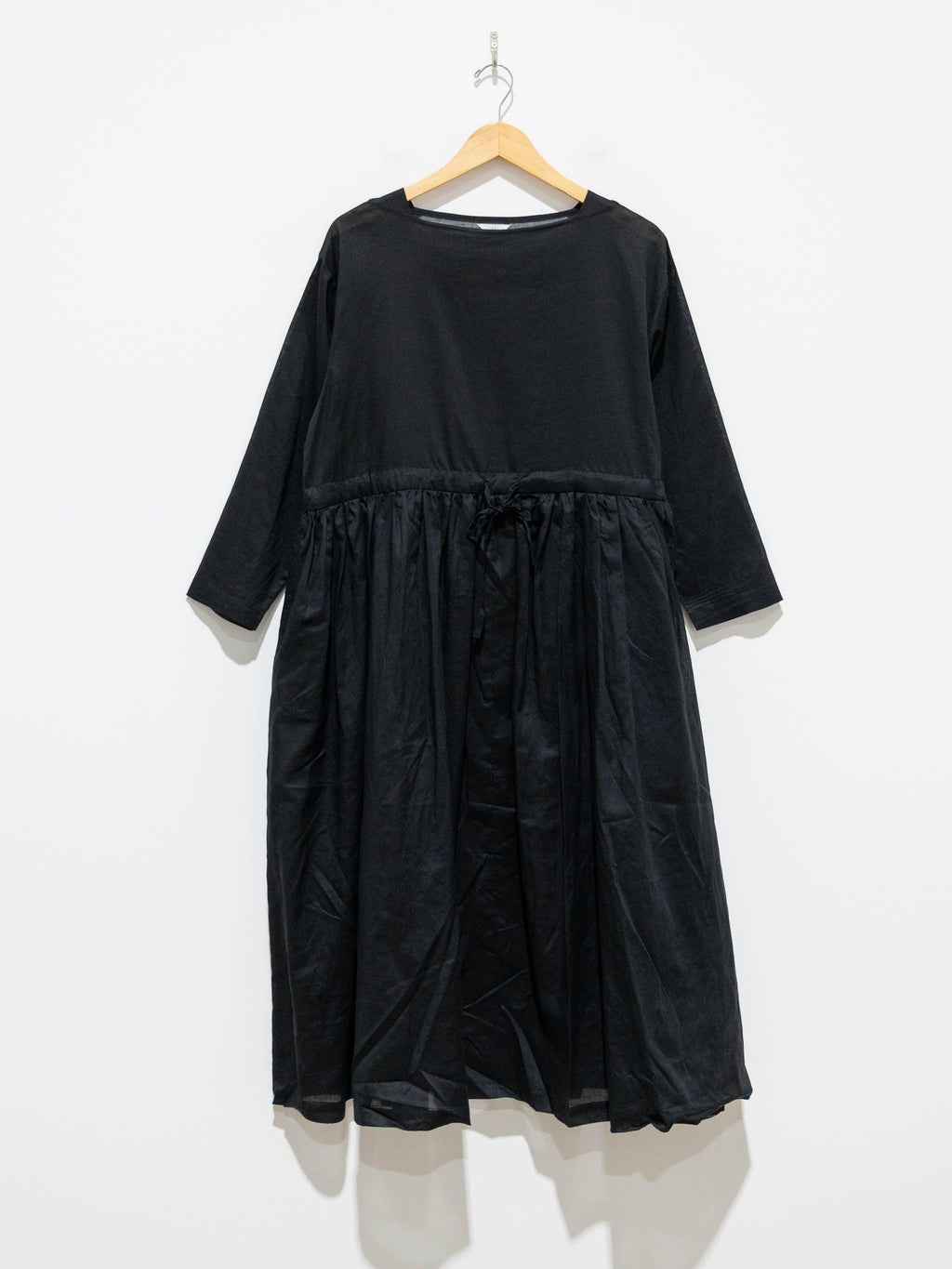 Namu Shop - Ichi Antiquites Co/Li Volume Gather Dress - Black