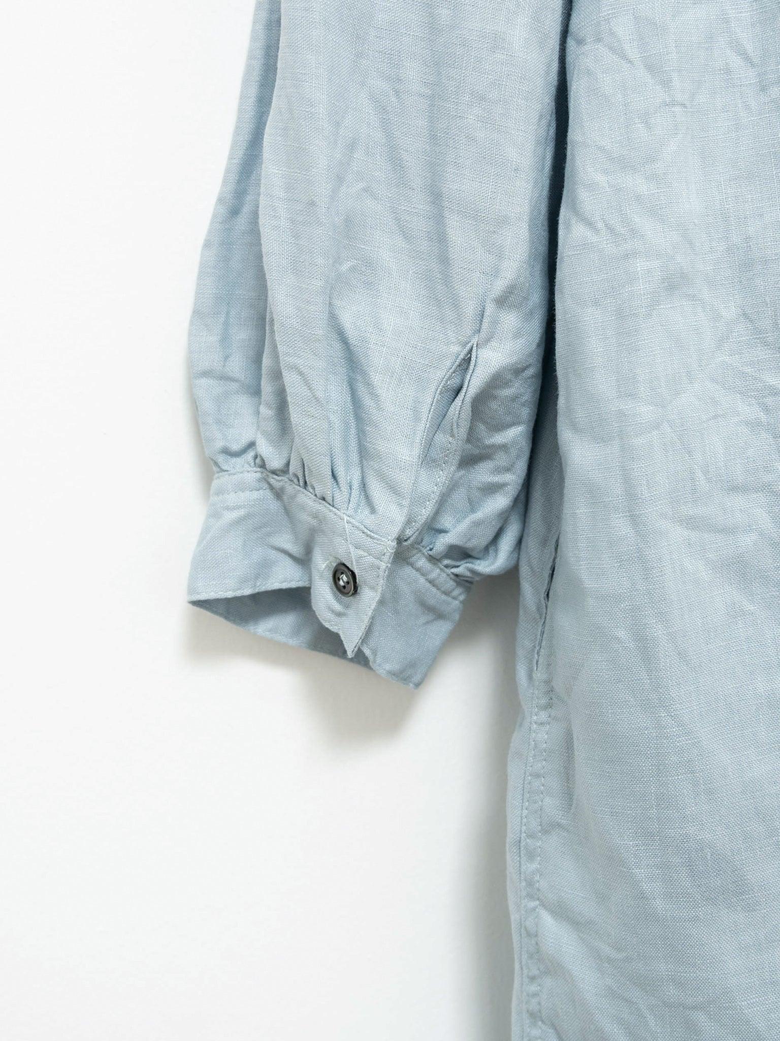 Namu Shop - Ichi Antiquites Color Linen Dress - Light Blue