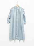 Namu Shop - Ichi Antiquites Color Linen Dress - Light Blue
