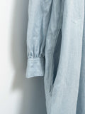 Namu Shop - Ichi Antiquites Color Linen Dress - Light Blue
