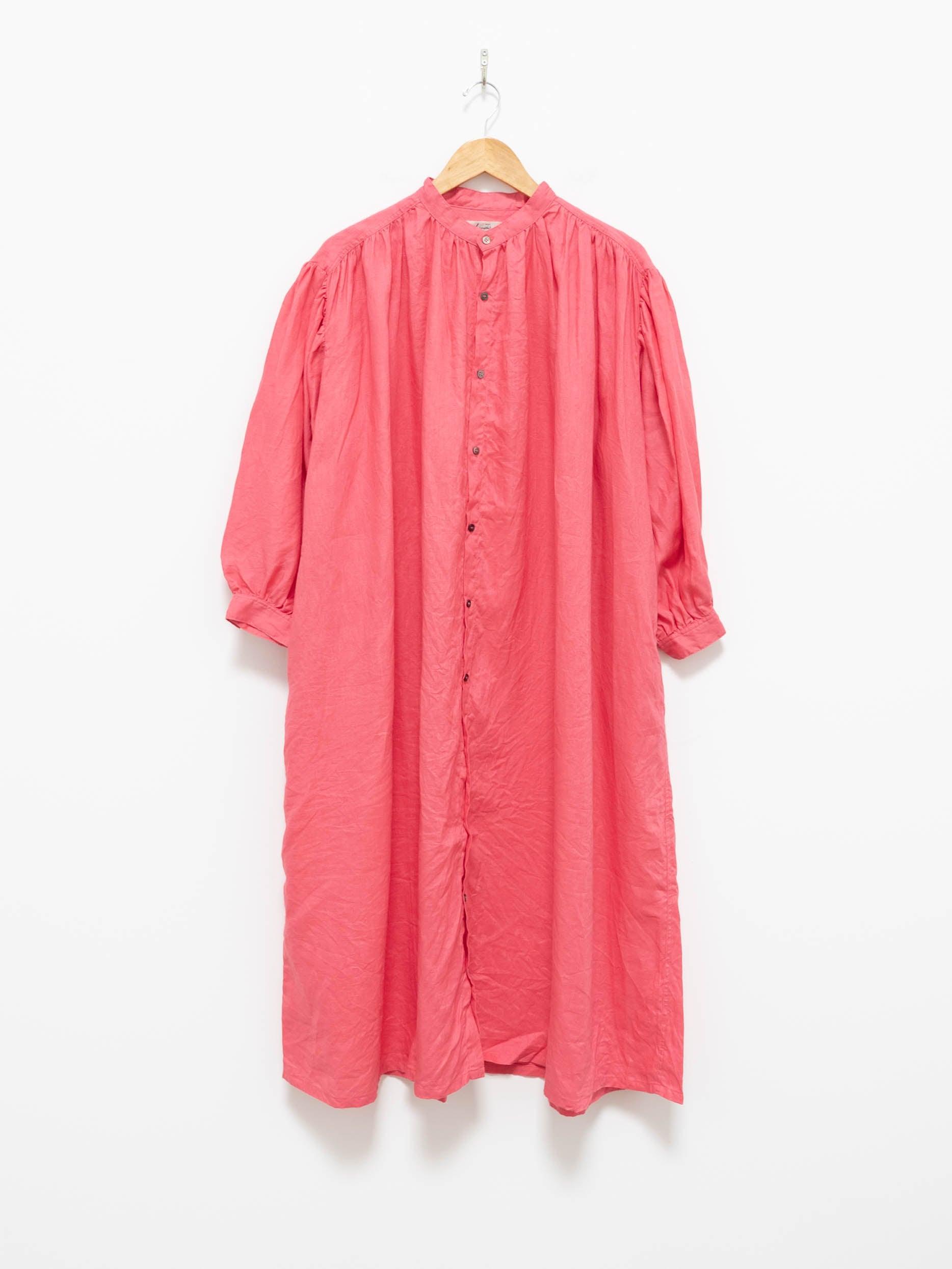 Namu Shop - Ichi Antiquites Color Linen Dress - Pink
