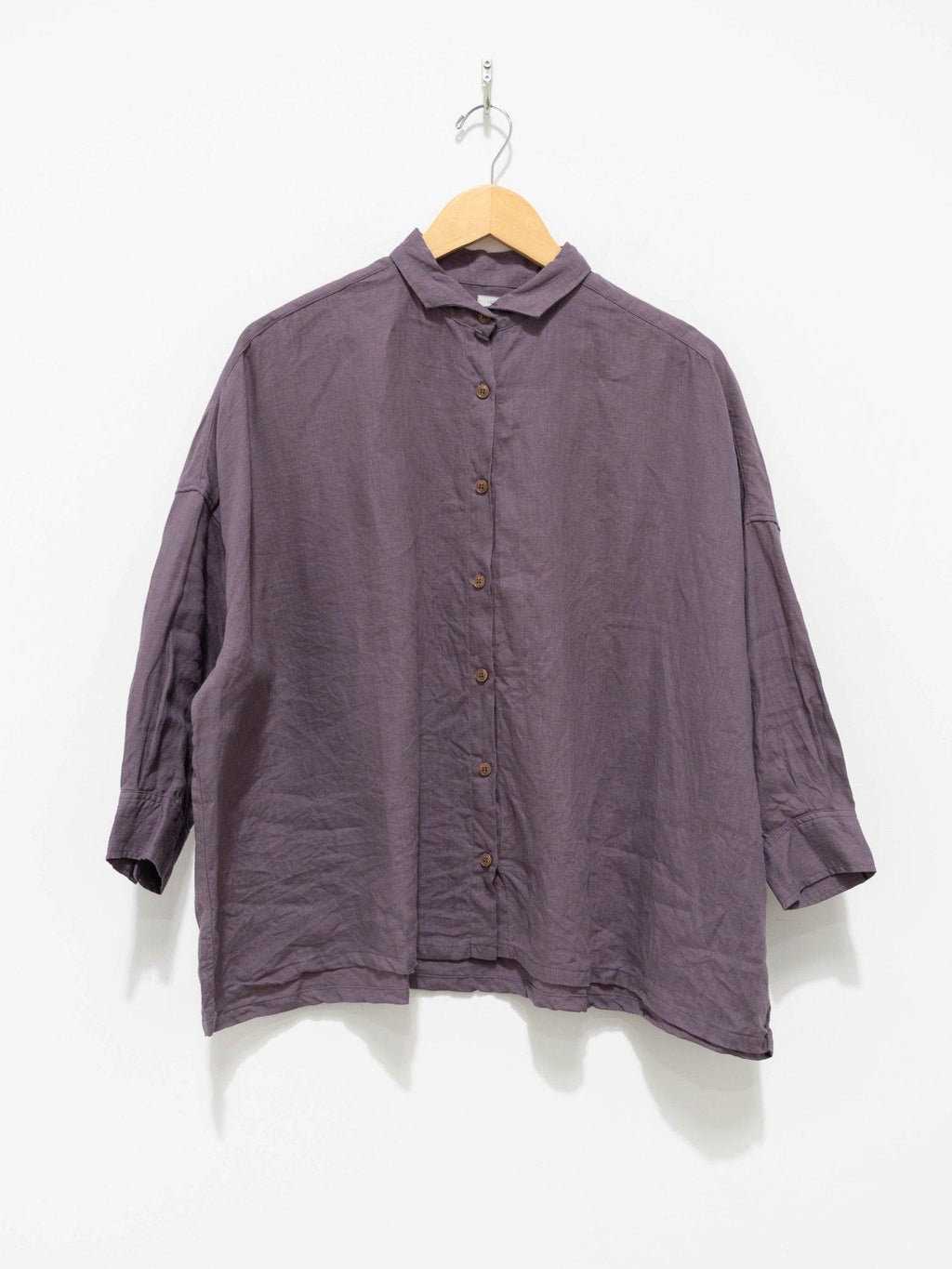 Namu Shop - Ichi Antiquites Color Linen Shirt - Lavender