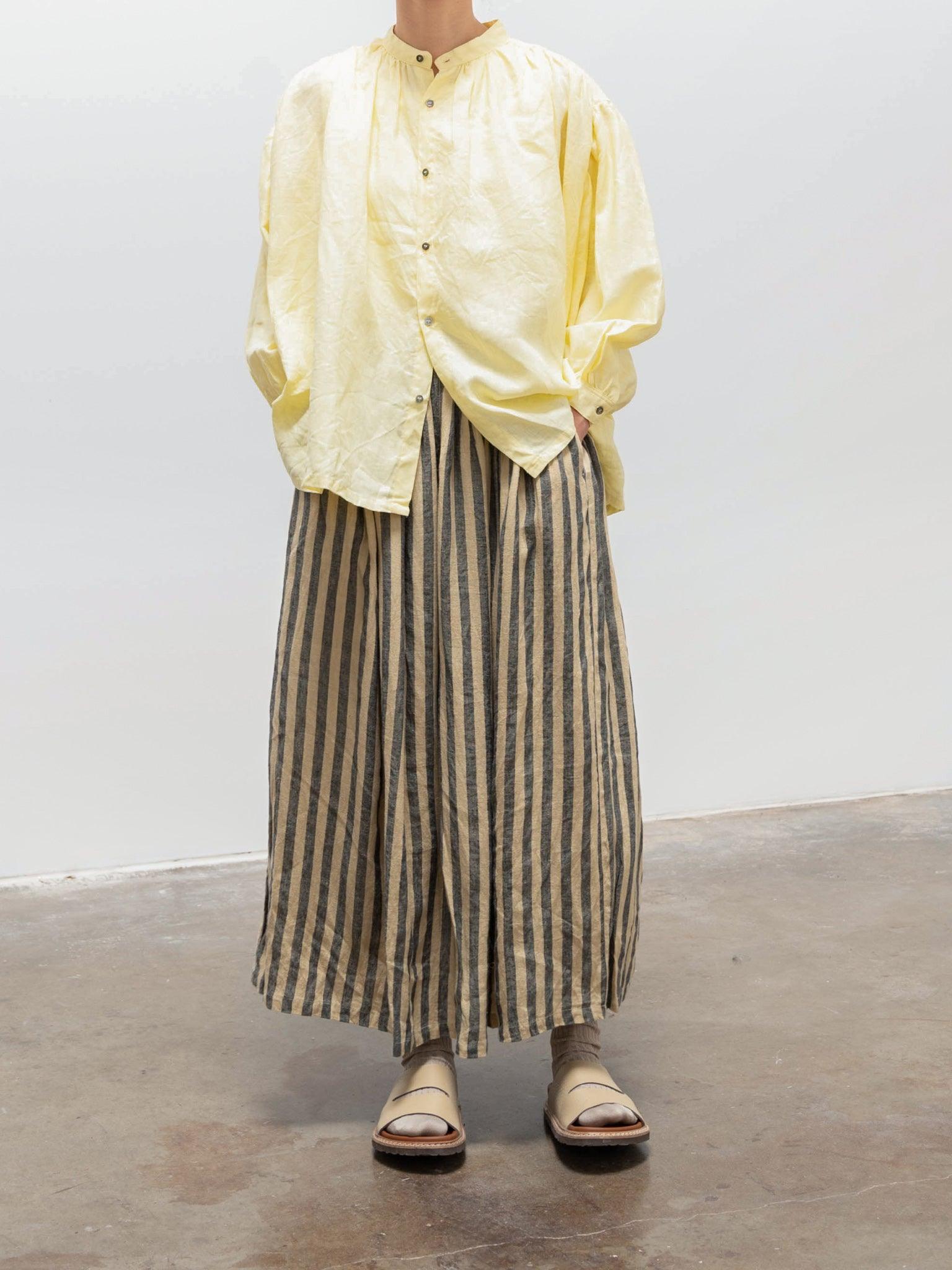 Namu Shop - Ichi Antiquites Color Linen Shirt - Lemon