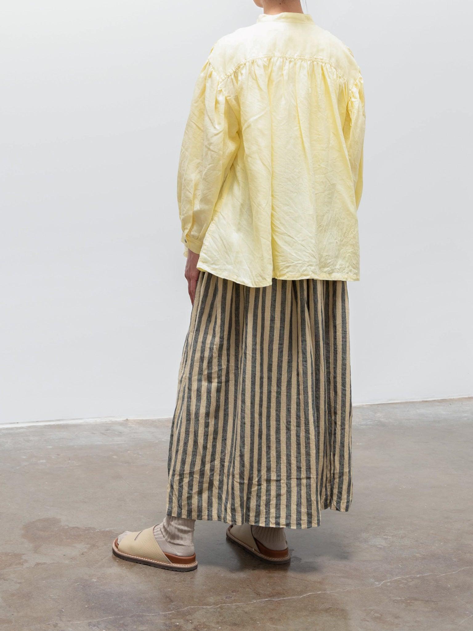 Namu Shop - Ichi Antiquites Color Linen Shirt - Lemon
