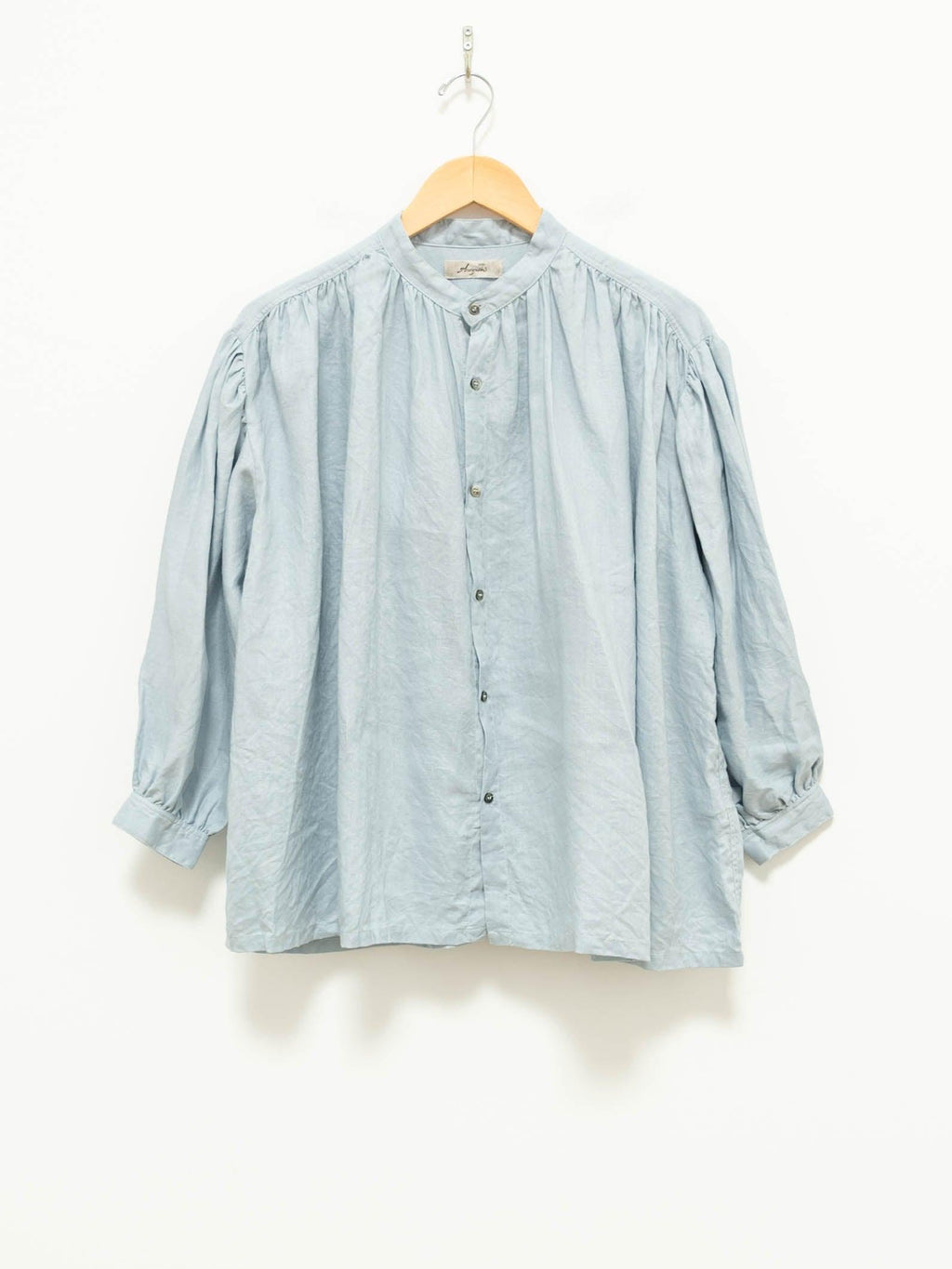 Namu Shop - Ichi Antiquites Color Linen Shirt - Light Blue