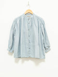 Namu Shop - Ichi Antiquites Color Linen Shirt - Light Blue