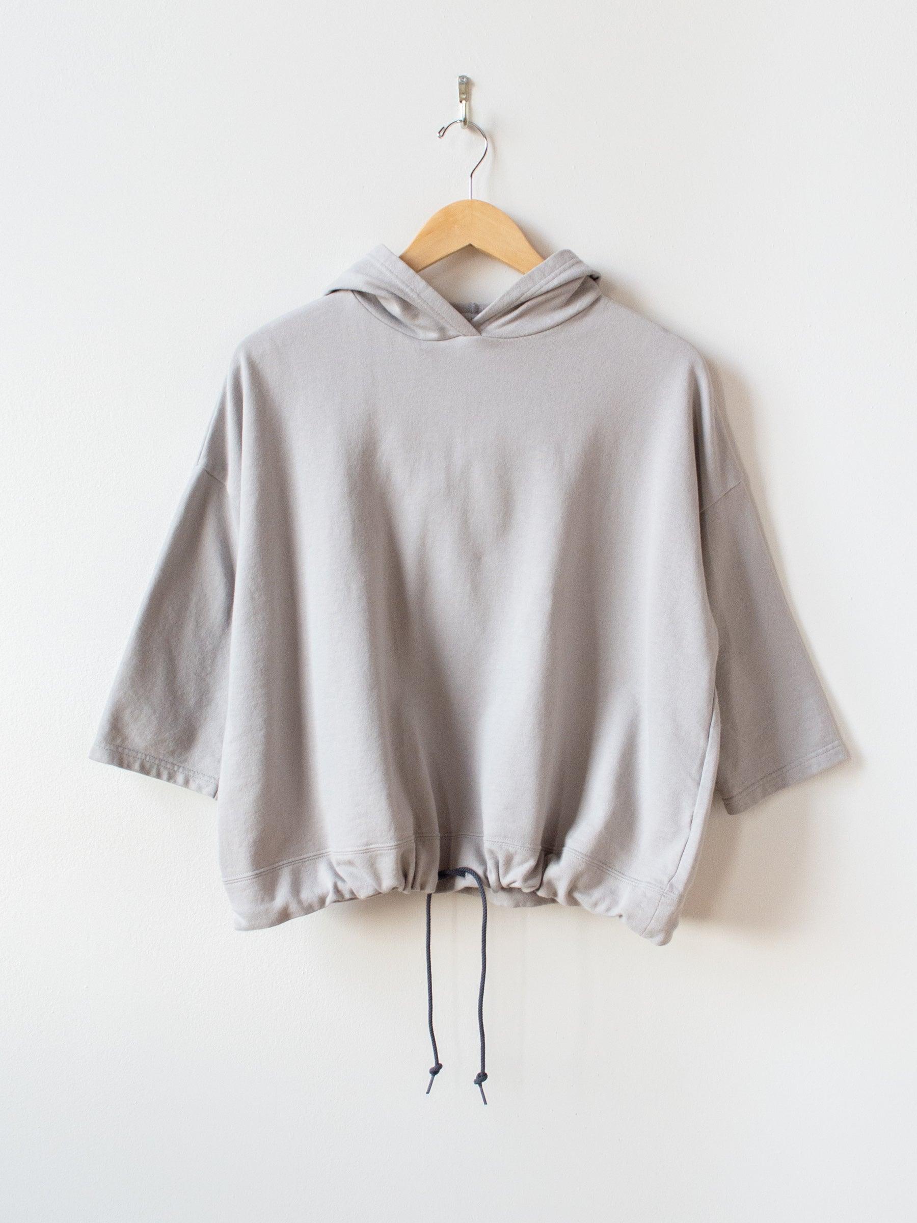 Namu Shop - Ichi Antiquites Cotton Hooded Sweatshirt - Gray