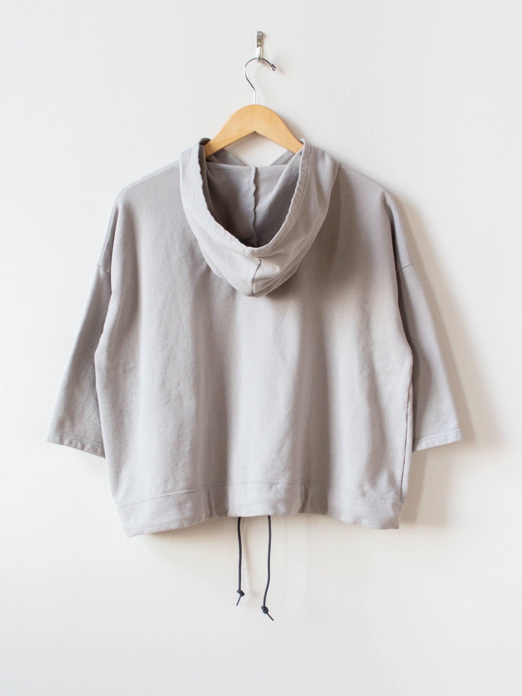 Namu Shop - Ichi Antiquites Cotton Hooded Sweatshirt - Gray