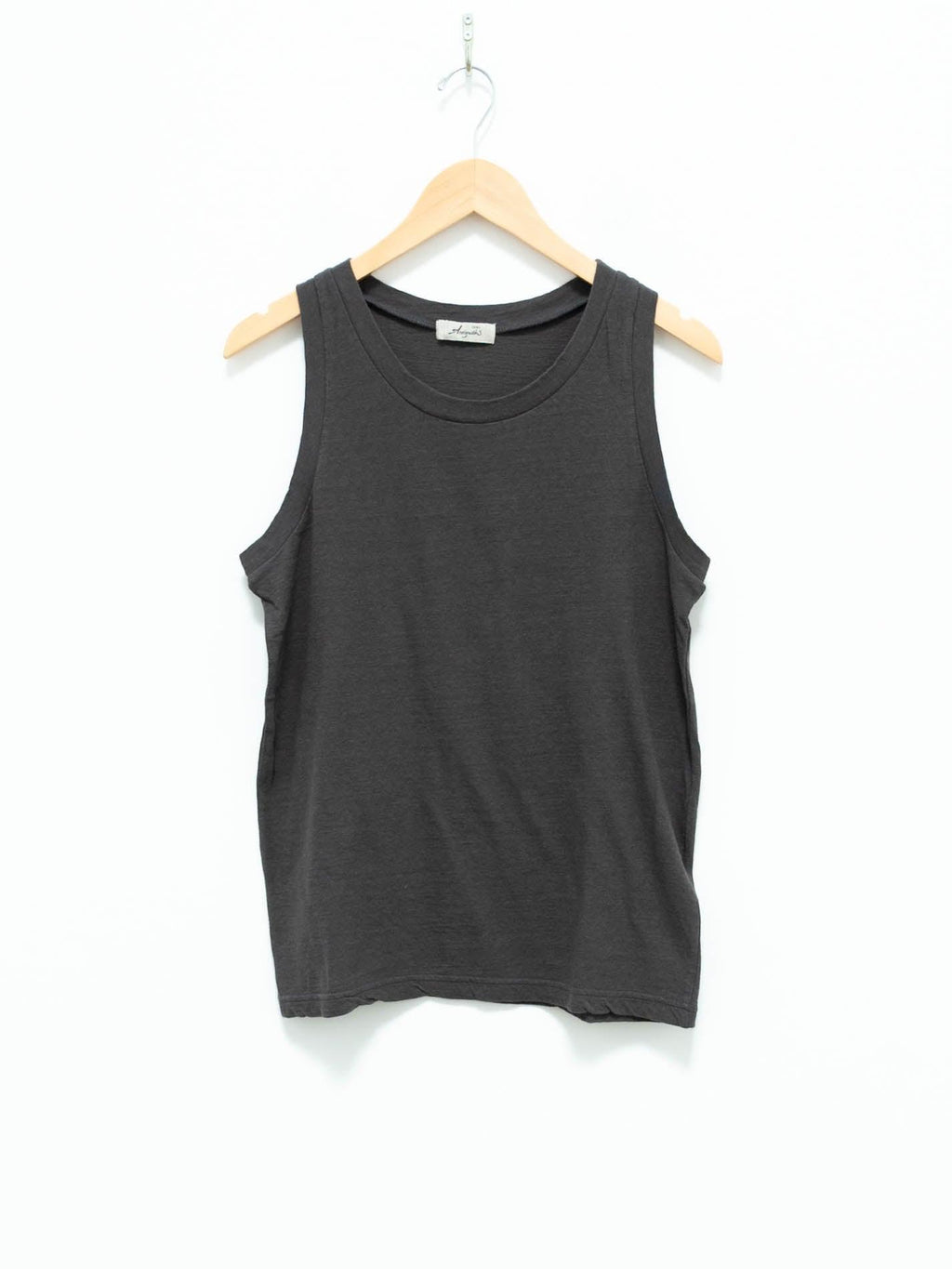 Namu Shop - Ichi Antiquites Cotton Jersey Tank Top - Charcoal