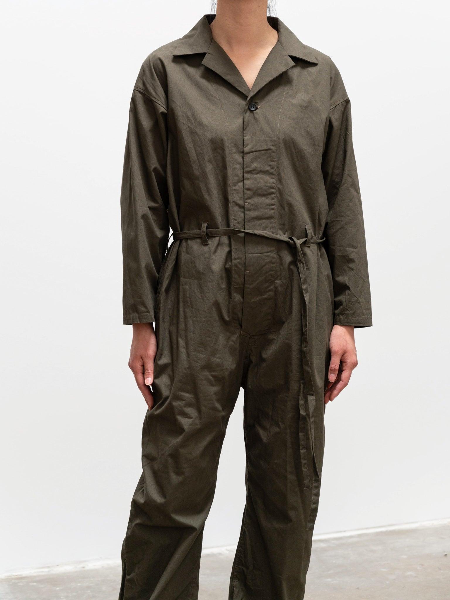 Namu Shop - Ichi Antiquites Cotton Jumpsuit - Olive