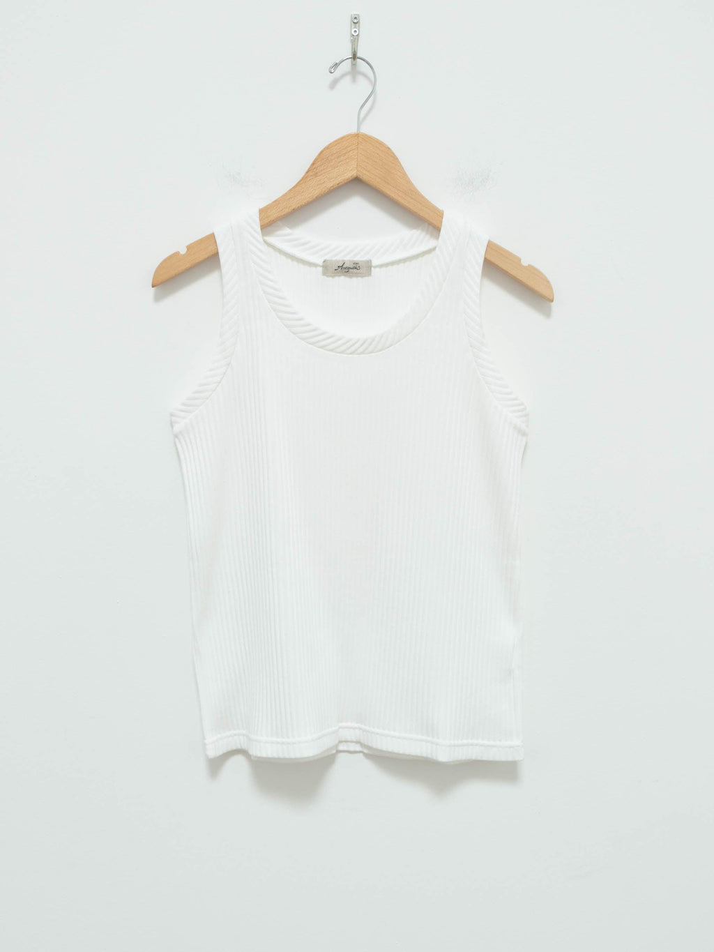 Namu Shop - Ichi Antiquites Cotton Rib Jersey Tank Top - White