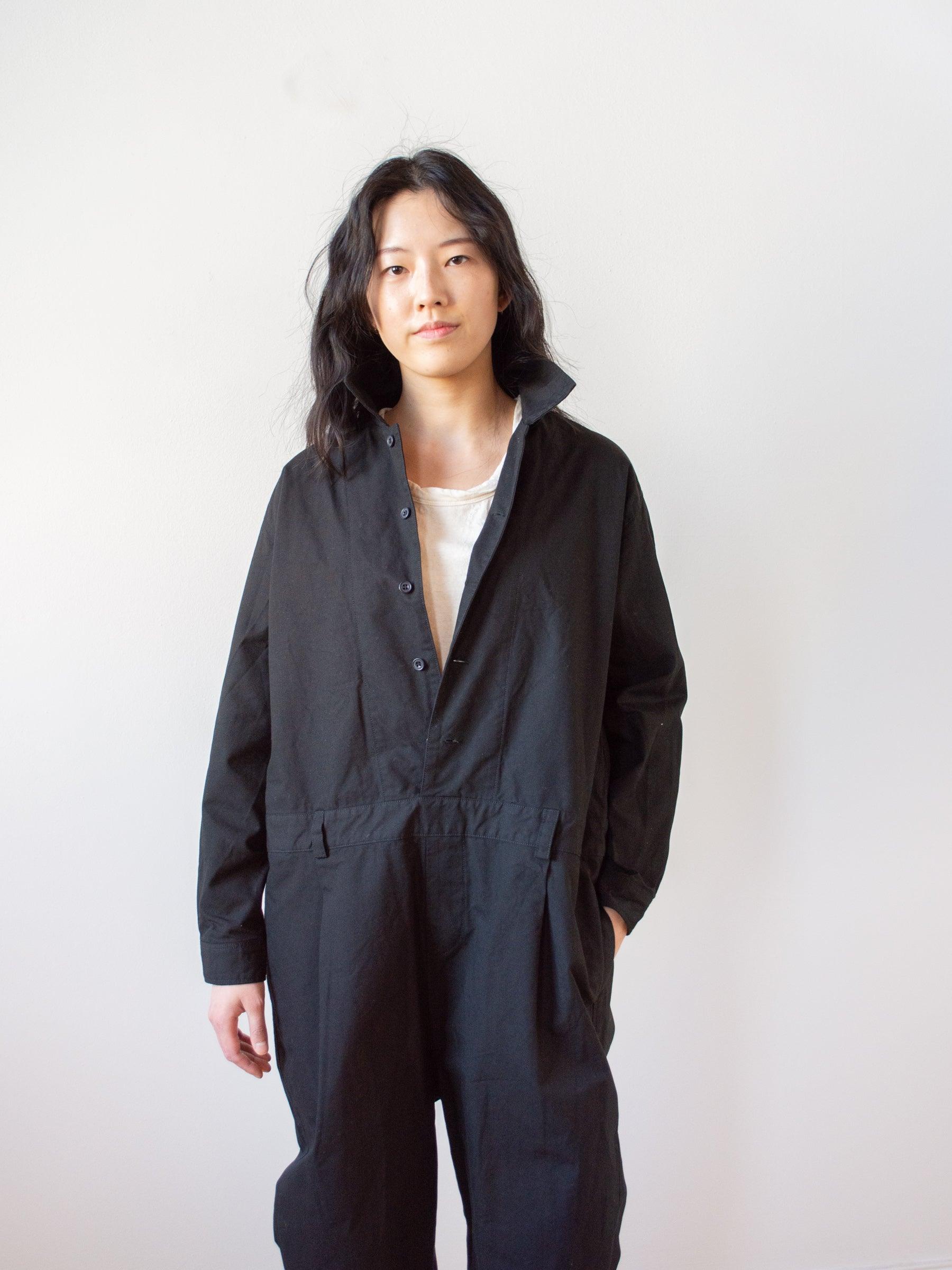 Namu Shop Ichi Antiquites Cotton Utility Jumpsuit Black