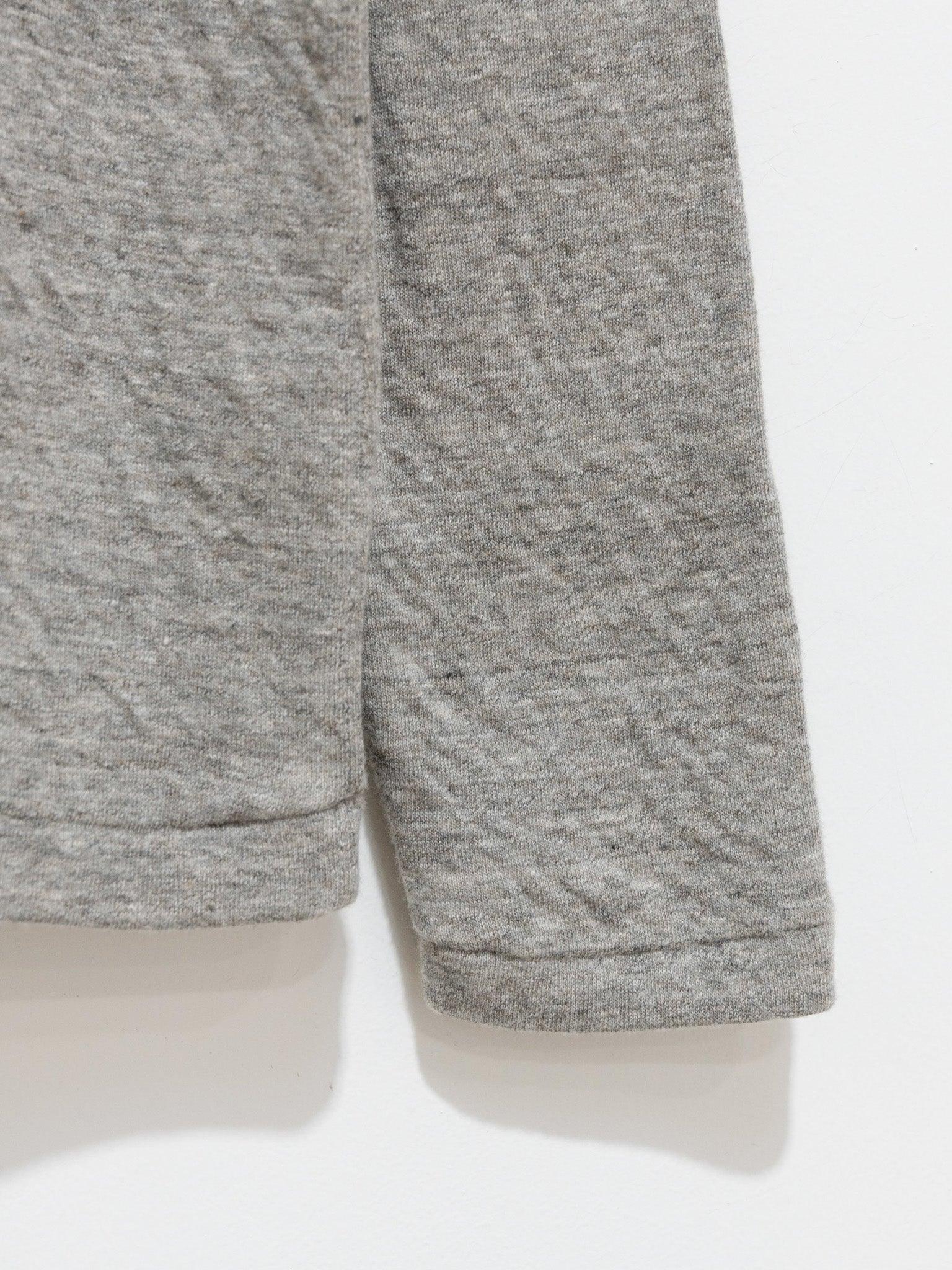 Namu Shop - Ichi Antiquites Cotton Wool Mock Neck Pullover - Gray