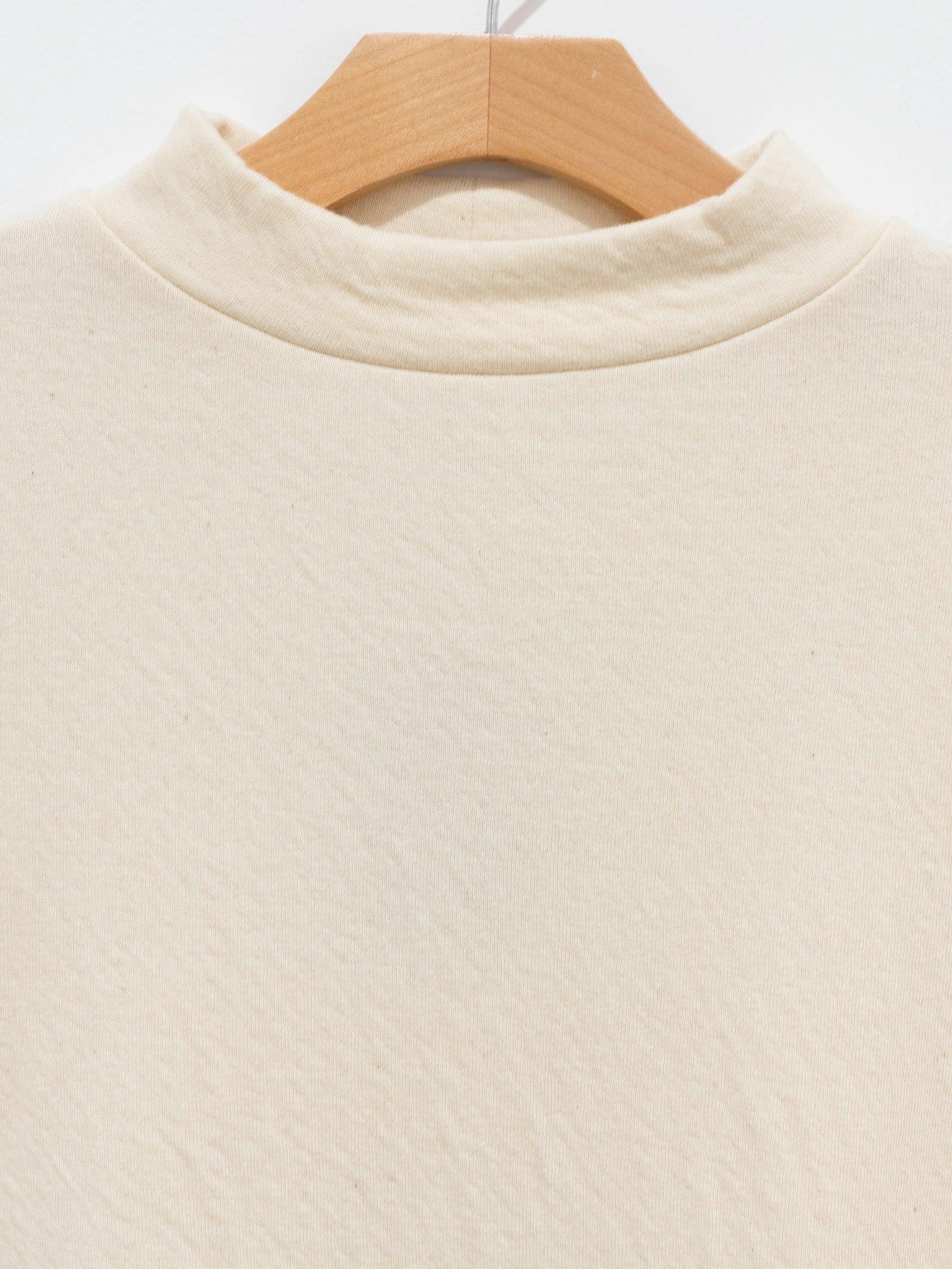 Namu Shop - Ichi Antiquites Cotton Wool Mock Neck Pullover - Natural