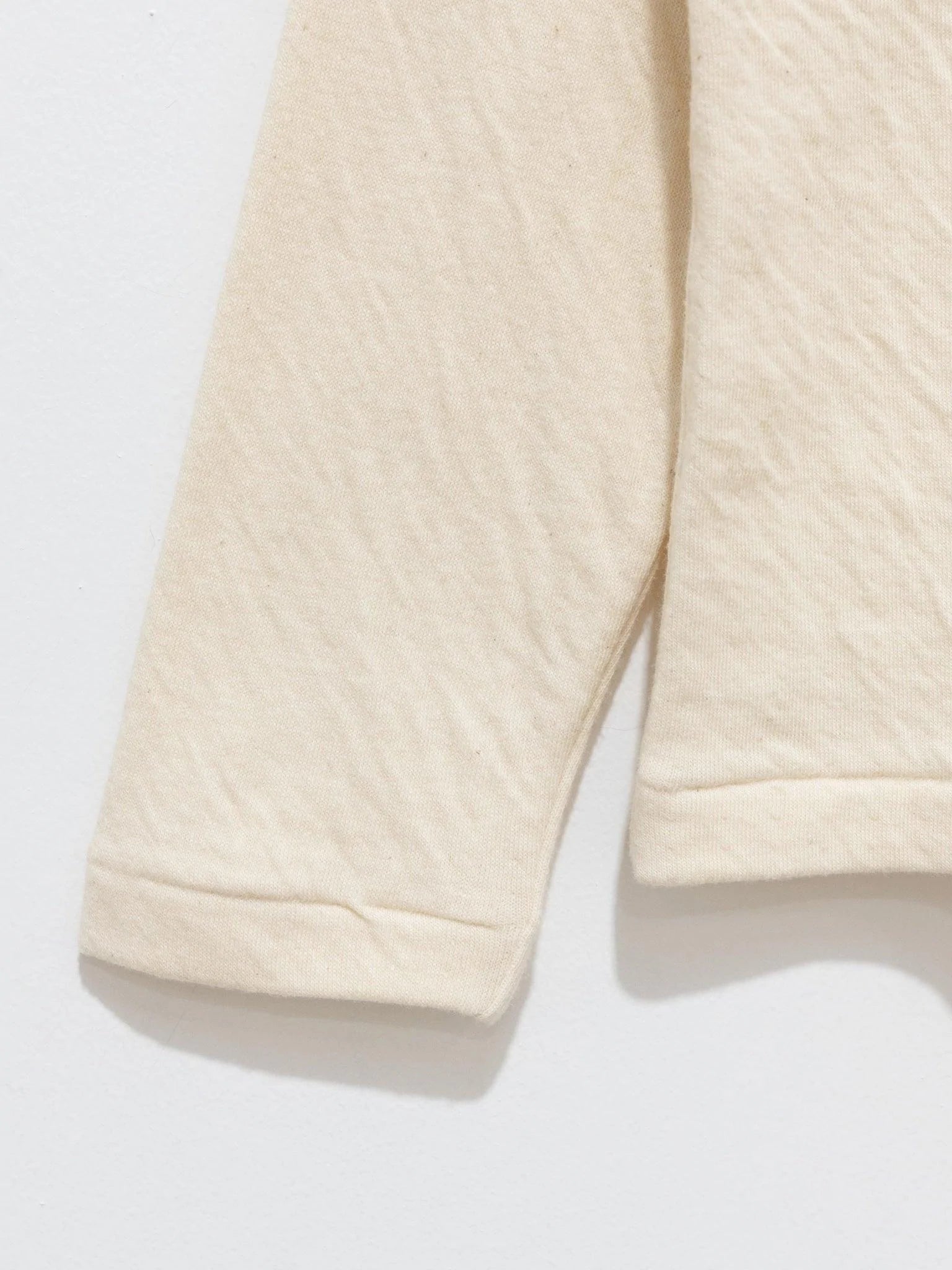 Namu Shop - Ichi Antiquites Cotton Wool Mock Neck Pullover - Natural