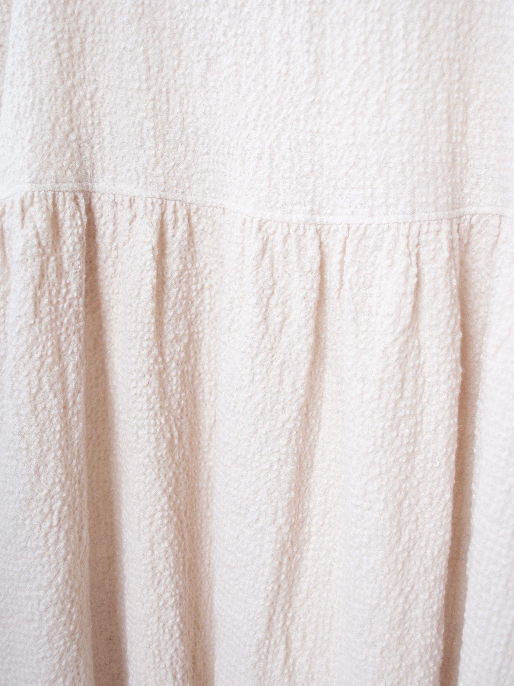 Namu Shop - Ichi Antiquites Crinkle Cotton Wool Dress - Natural
