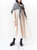 Namu Shop - Ichi Antiquites Crinkle Cotton Wool Dress - Natural